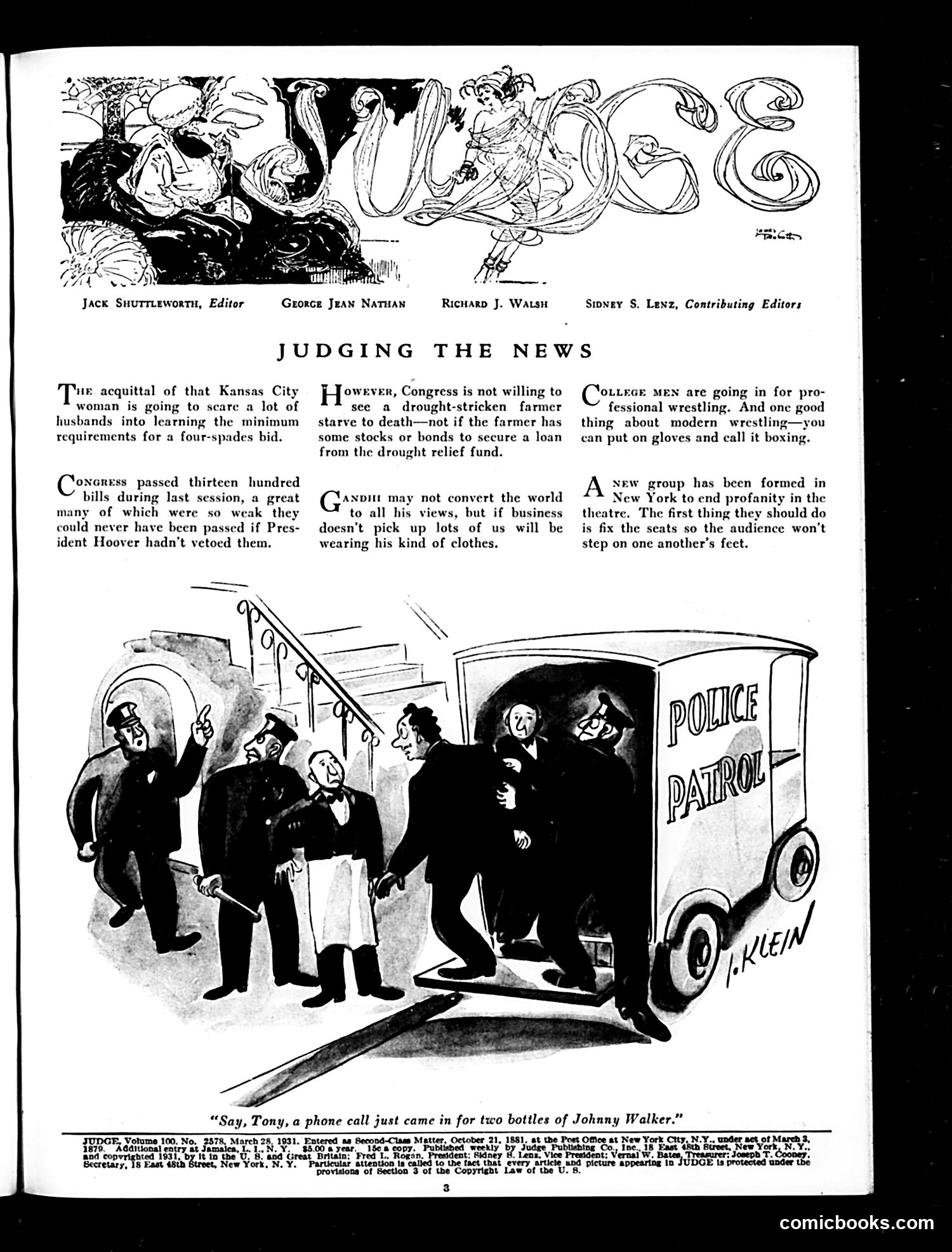 Judge — March 28, 1931 — page 5: Judge, 1931-03-28