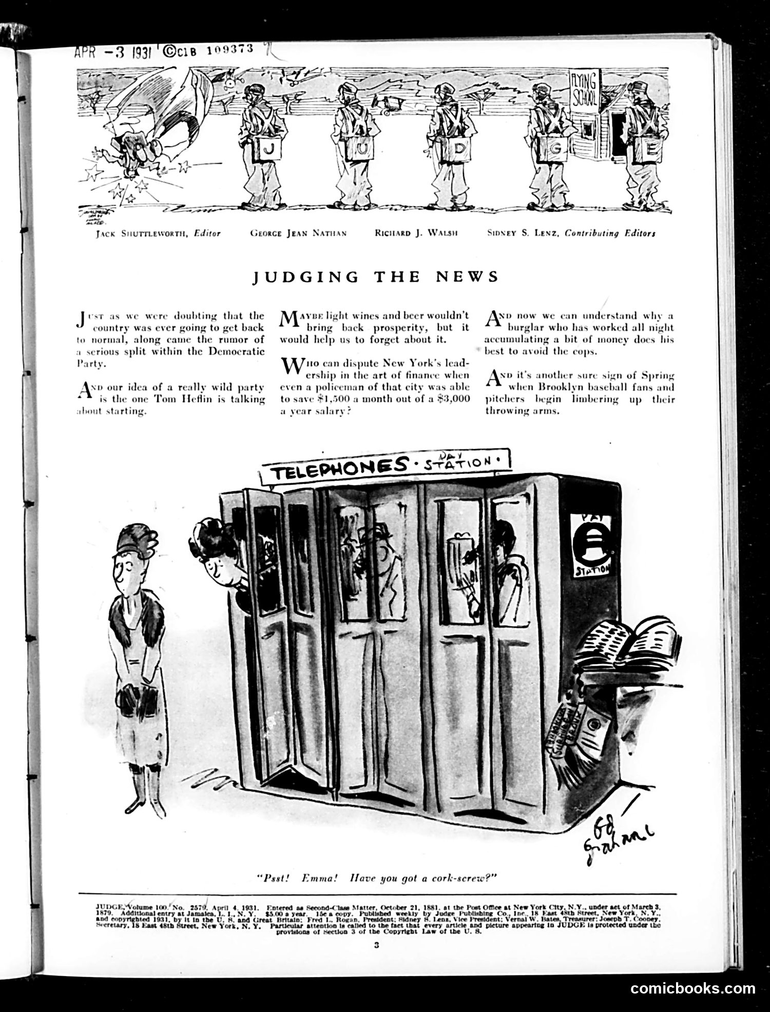 Judge — April 4, 1931 — page 5: Judge, 1931-04-04