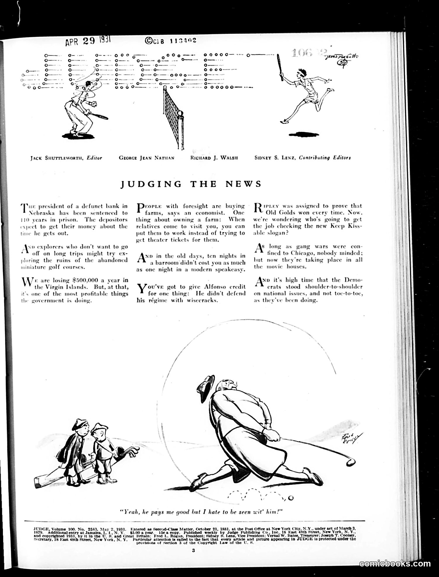 Judge — May 2, 1931 — page 5: Judge, 1931-05-02