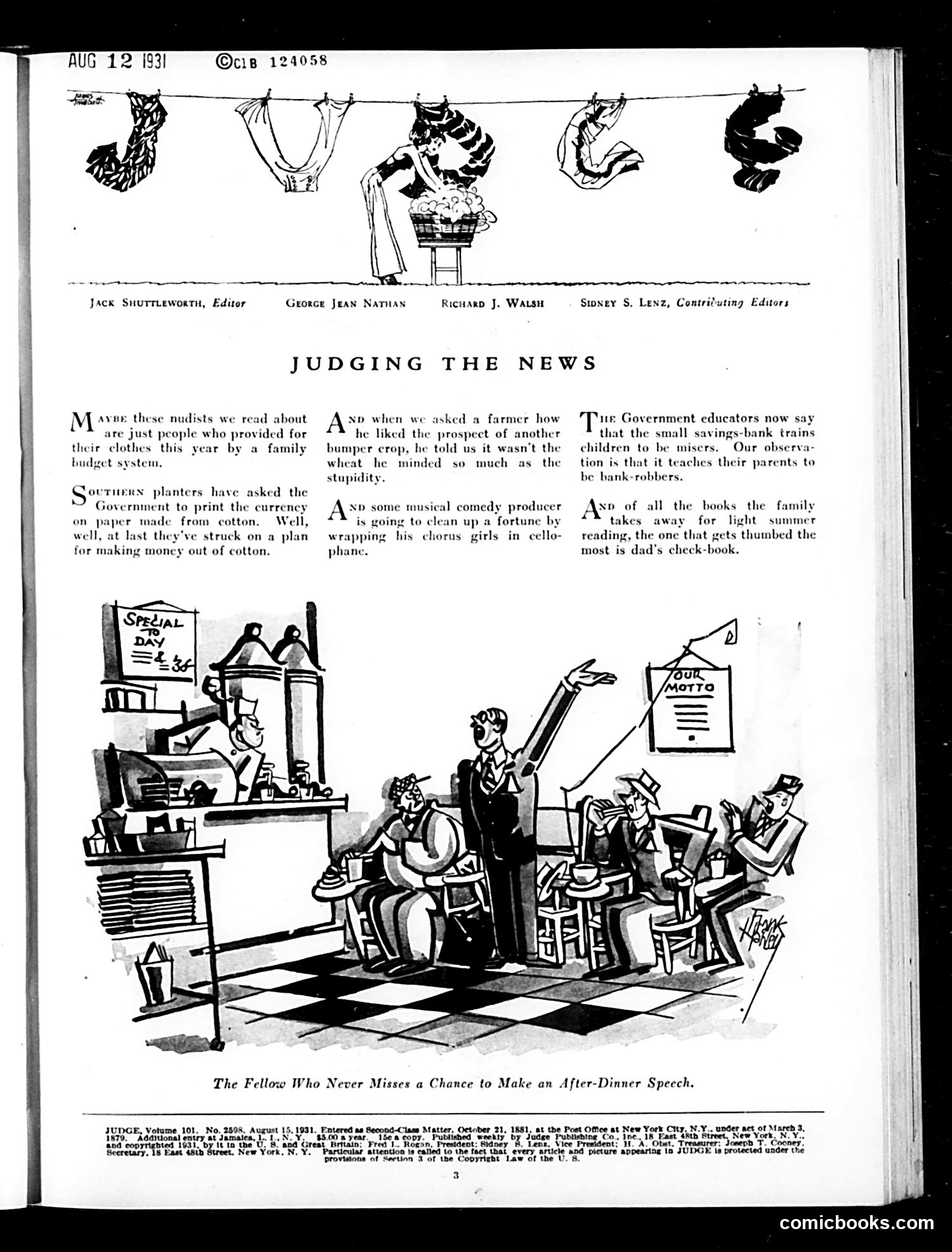 Judge — August 15, 1931 — page 5: Judge, 1931-08-15