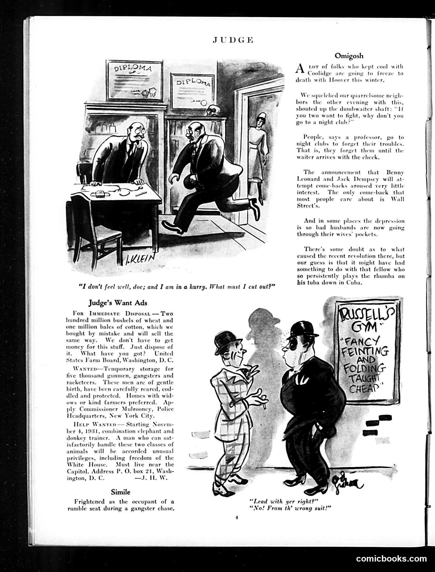 Judge — September 26, 1931 — page 6: Judge, 1931-09-26