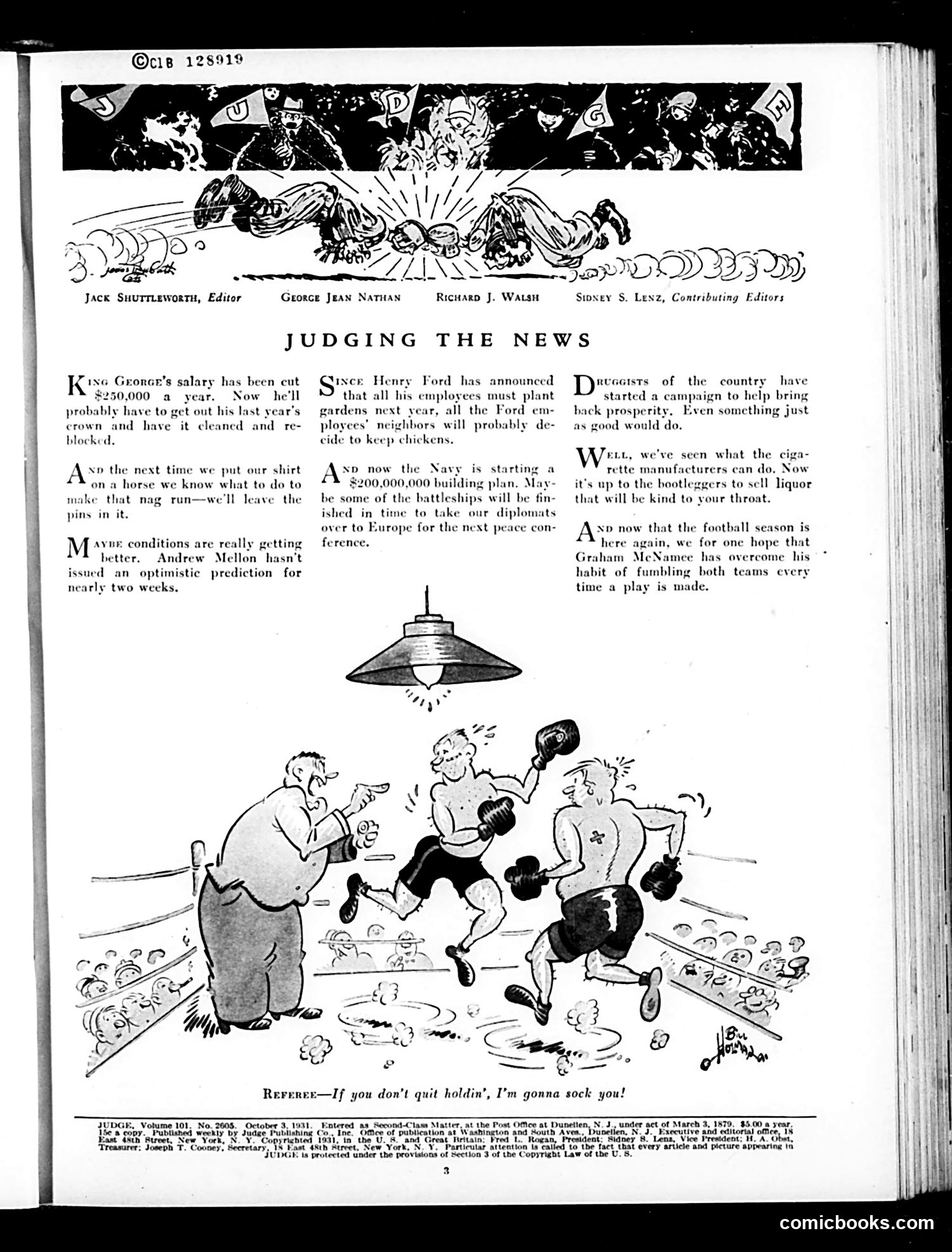 Judge — October 3, 1931 — page 5: Judge, 1931-10-03