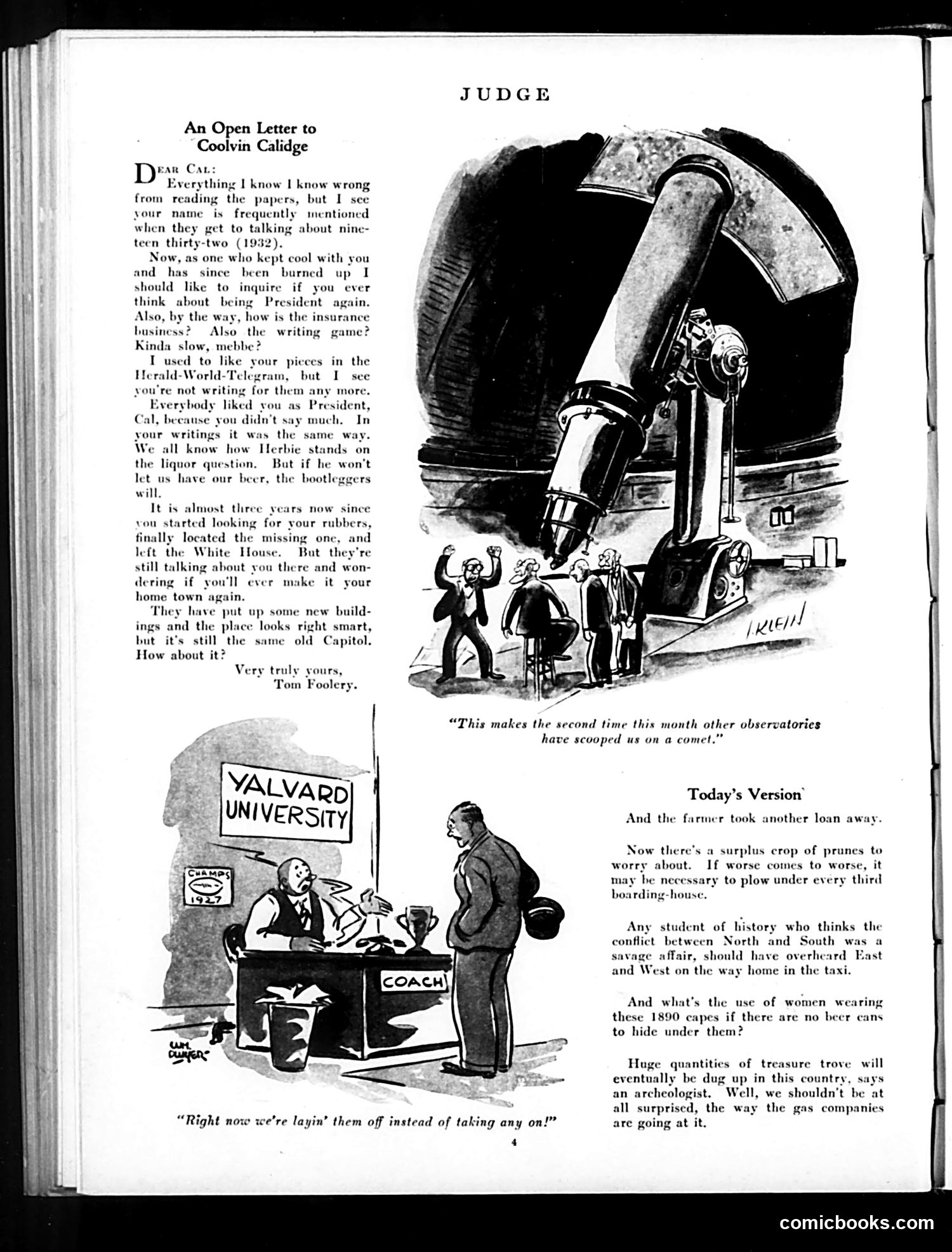 Judge — October 31, 1931 — page 6: Judge, 1931-10-31