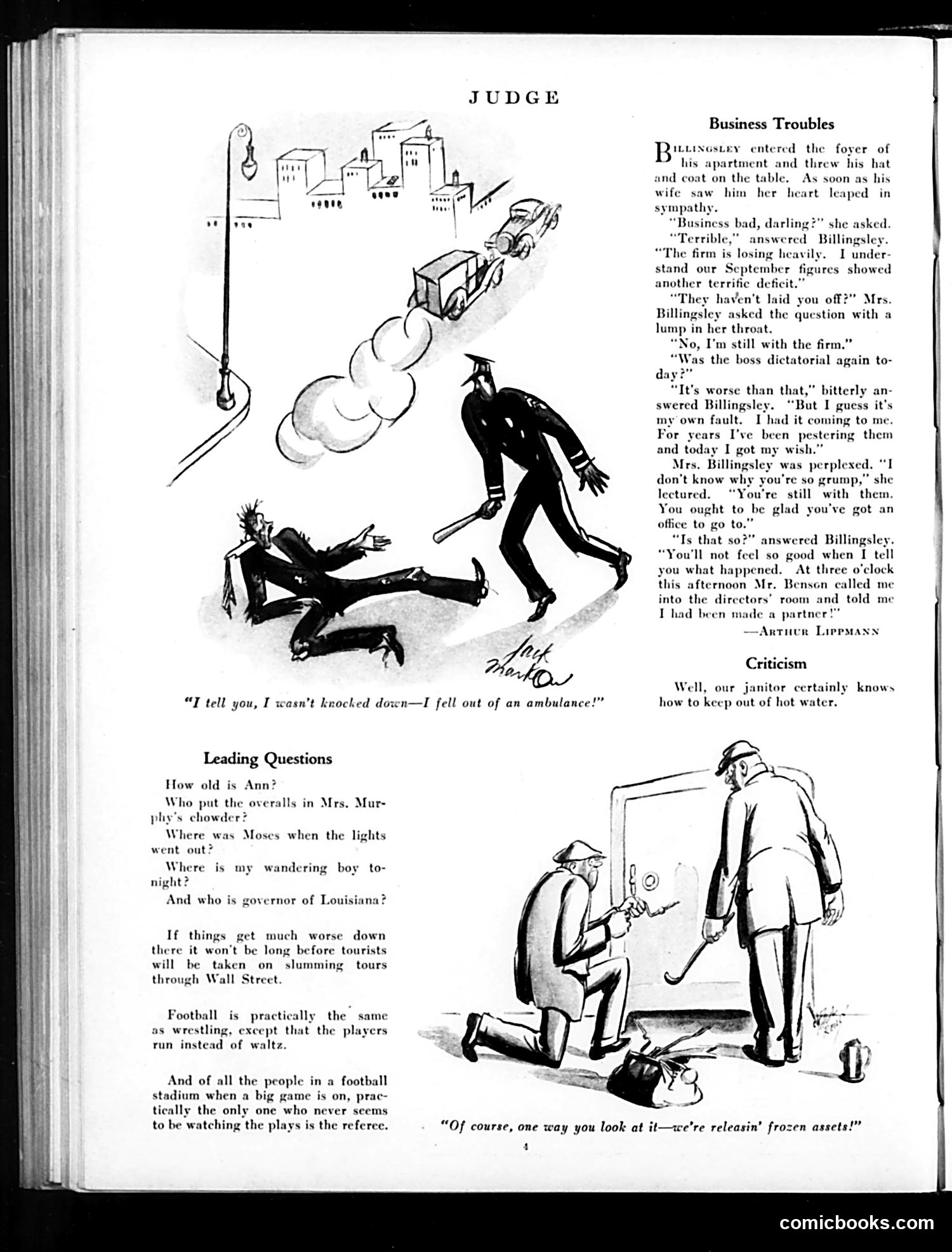 Judge — November 7, 1931 — page 6: Judge, 1931-11-07