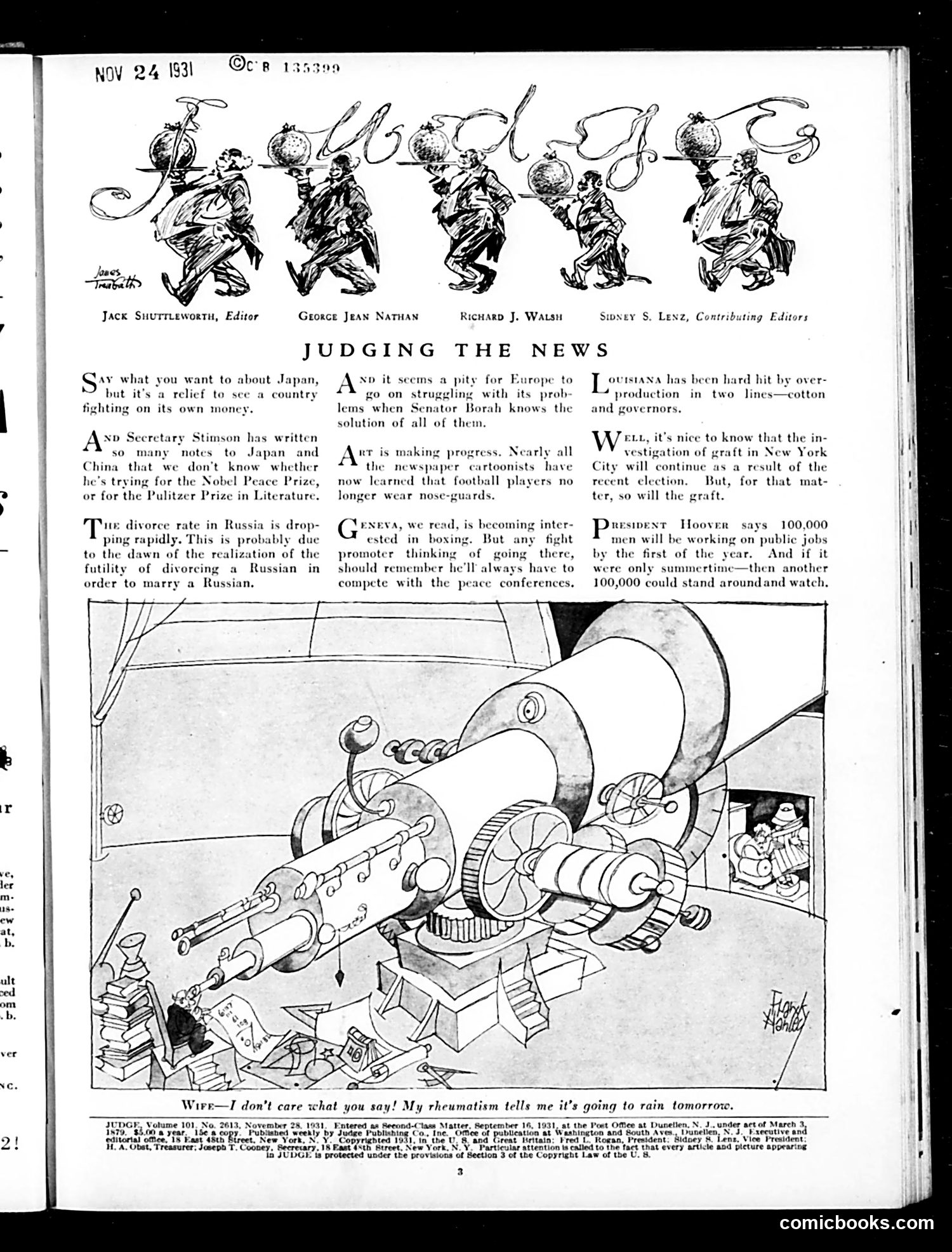 Judge — November 28, 1931 — page 5: Judge, 1931-11-28