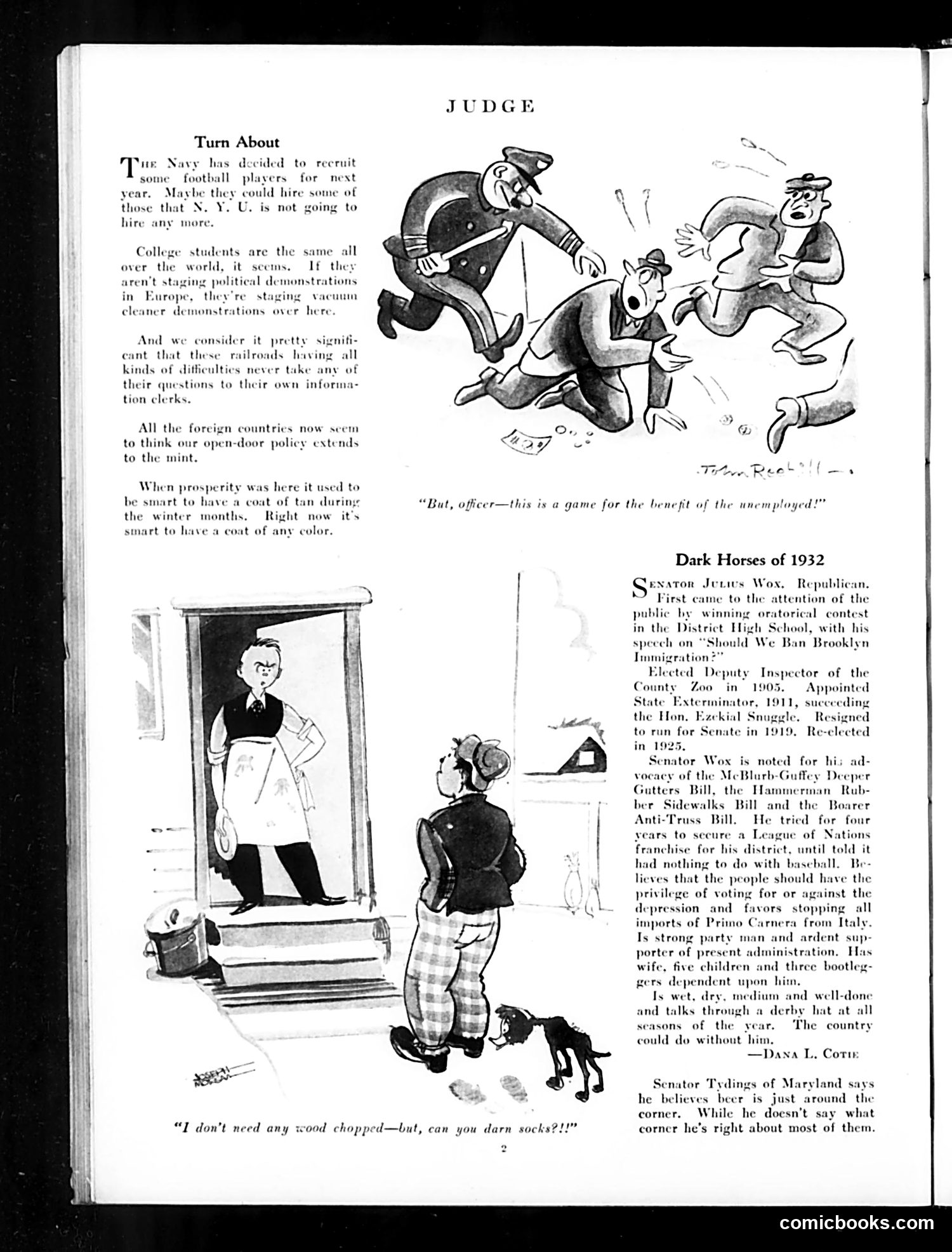 Judge — January 9, 1932 — page 4: Judge, 1932-01-09
