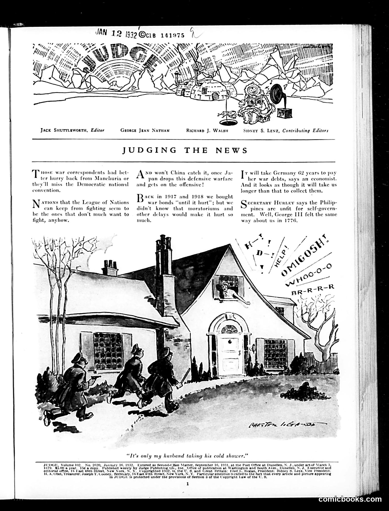 Judge — January 16, 1932 — page 3: Judge, 1932-01-16