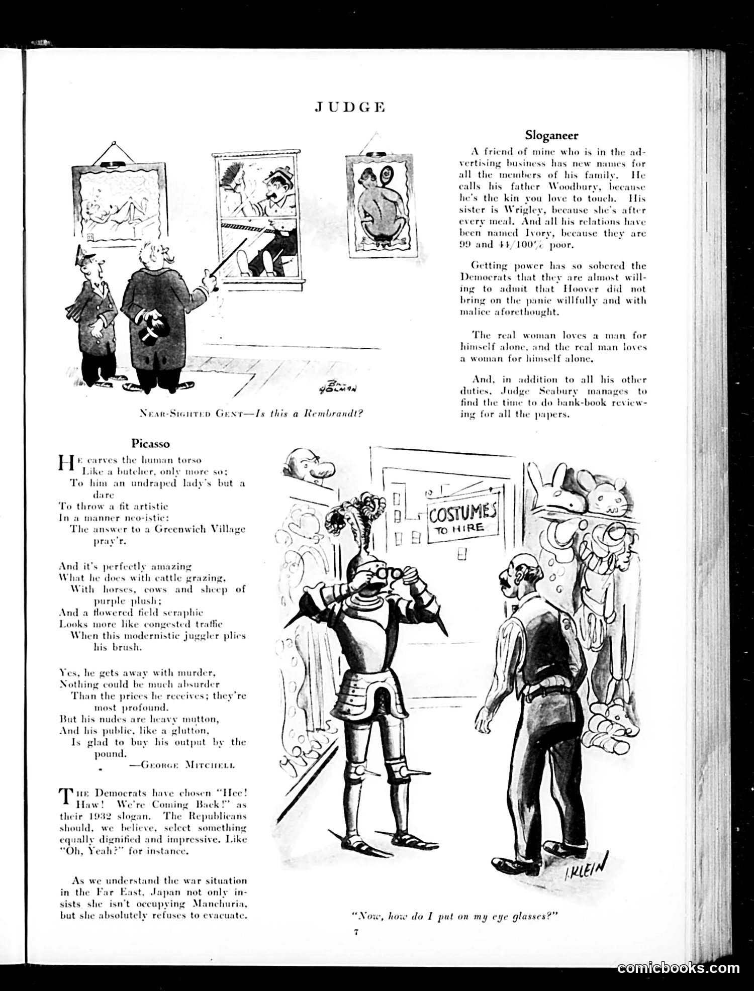 Judge — January 16, 1932 — page 9: Judge, 1932-01-16