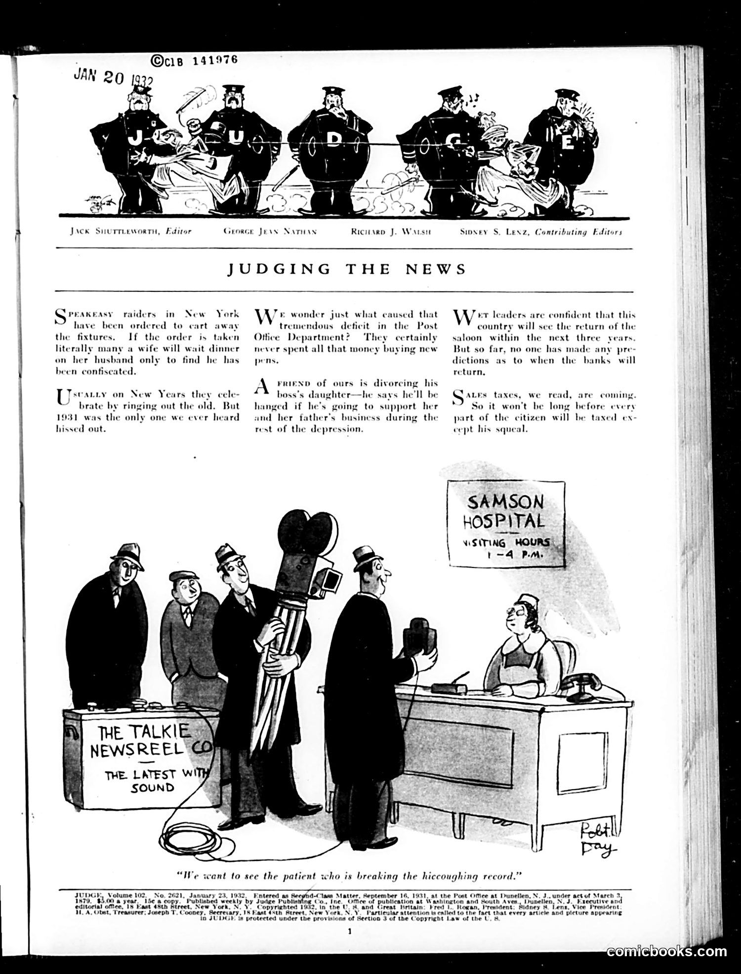 Judge — January 23, 1932 — page 3: Judge, 1932-01-23
