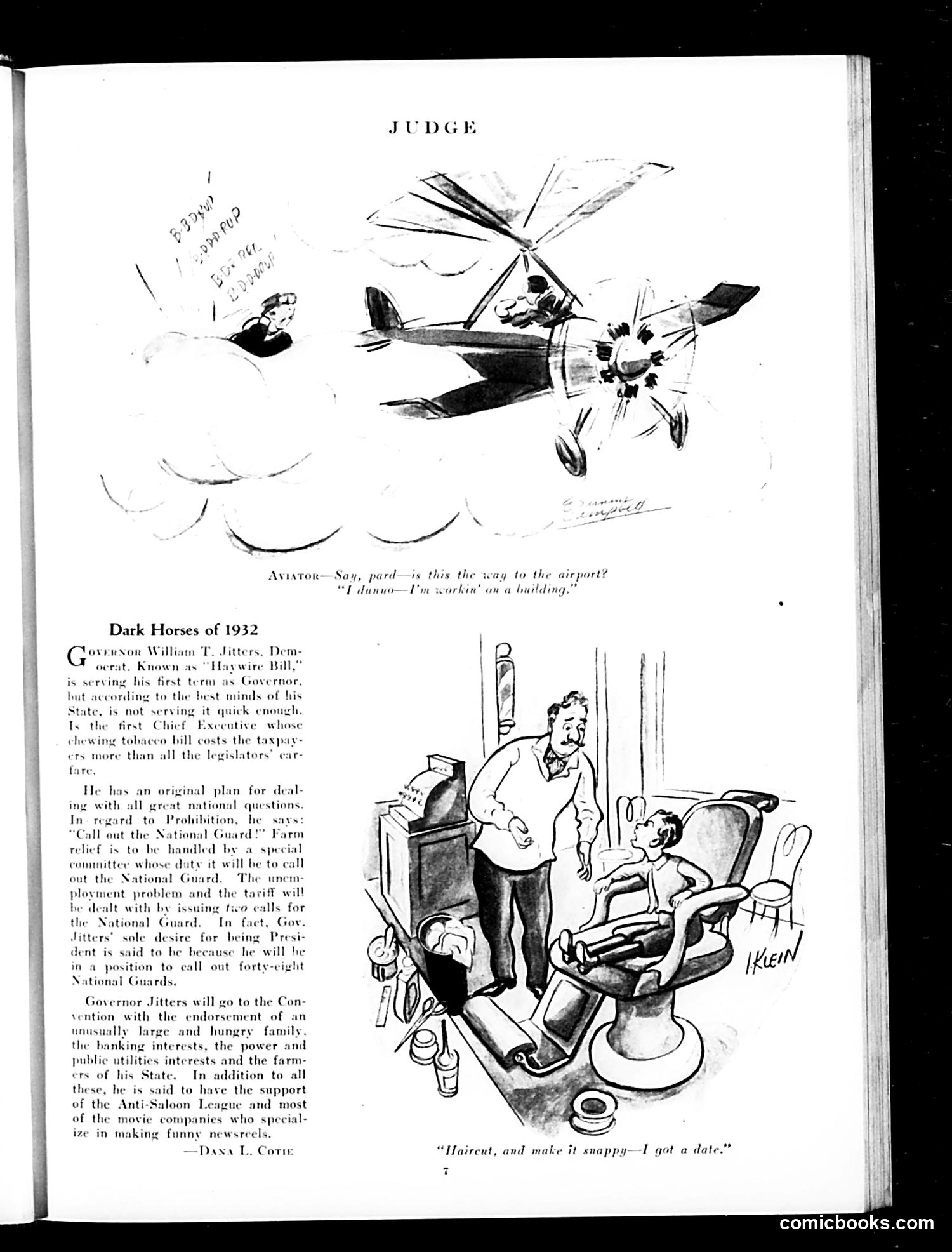 Judge — February 20, 1932 — page 9: Judge, 1932-02-20