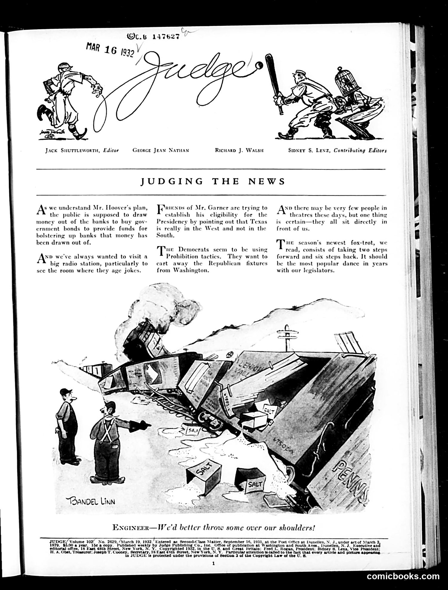 Judge — March 19, 1932 — page 3: Judge, 1932-03-19