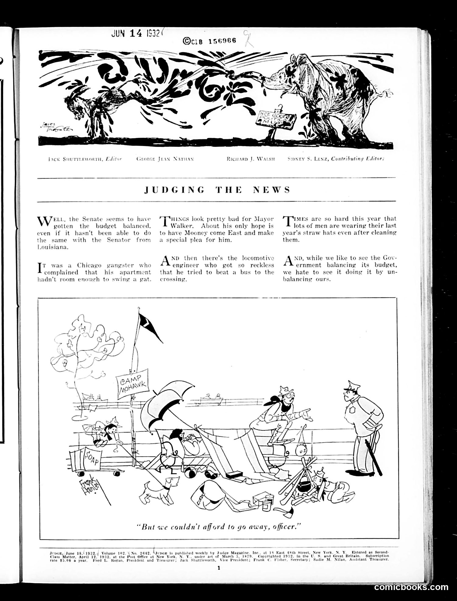 Judge — June 18, 1932 — page 3: Judge, 1932-06-18