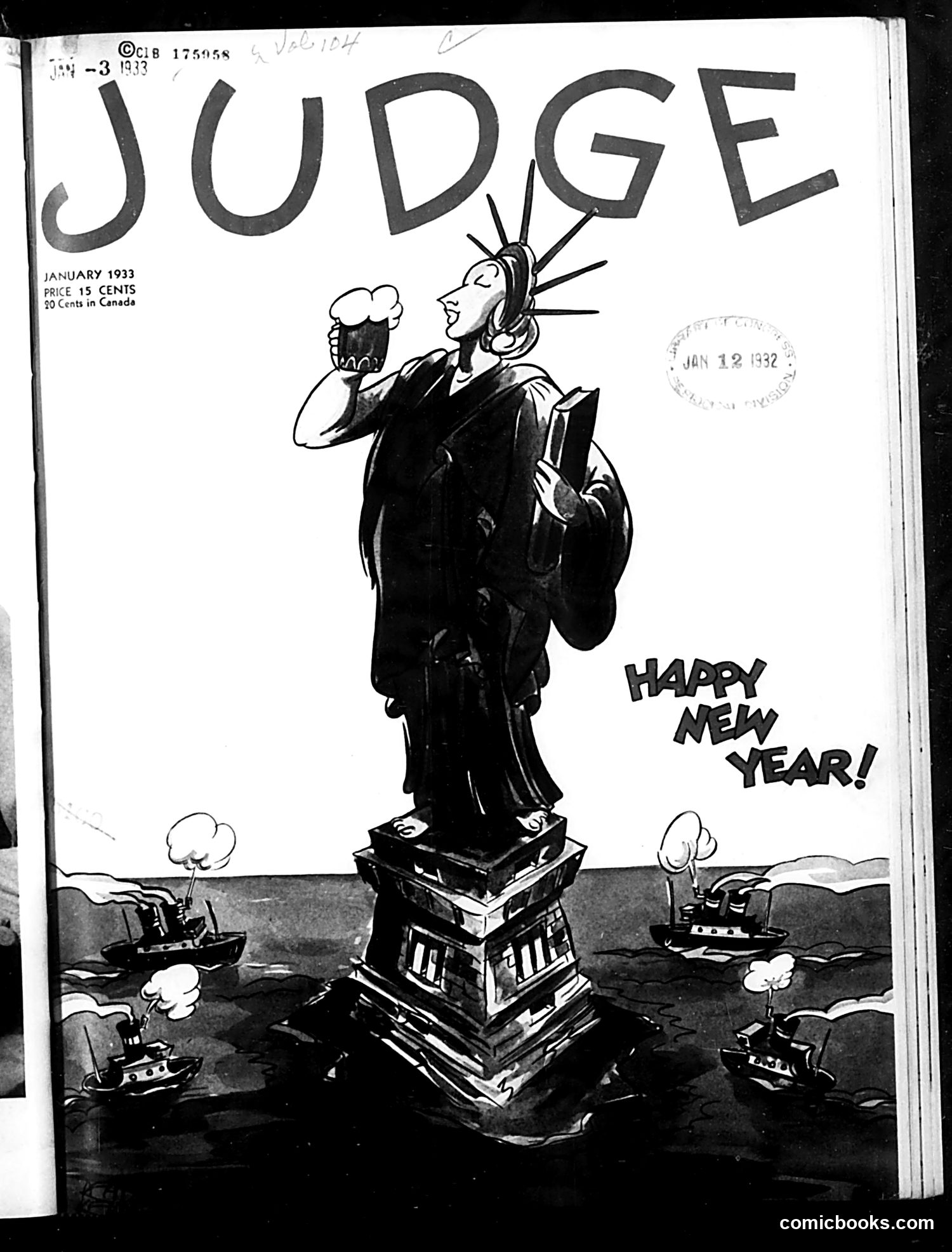 Judge — January 1933 — page 1: Judge, 1933-01