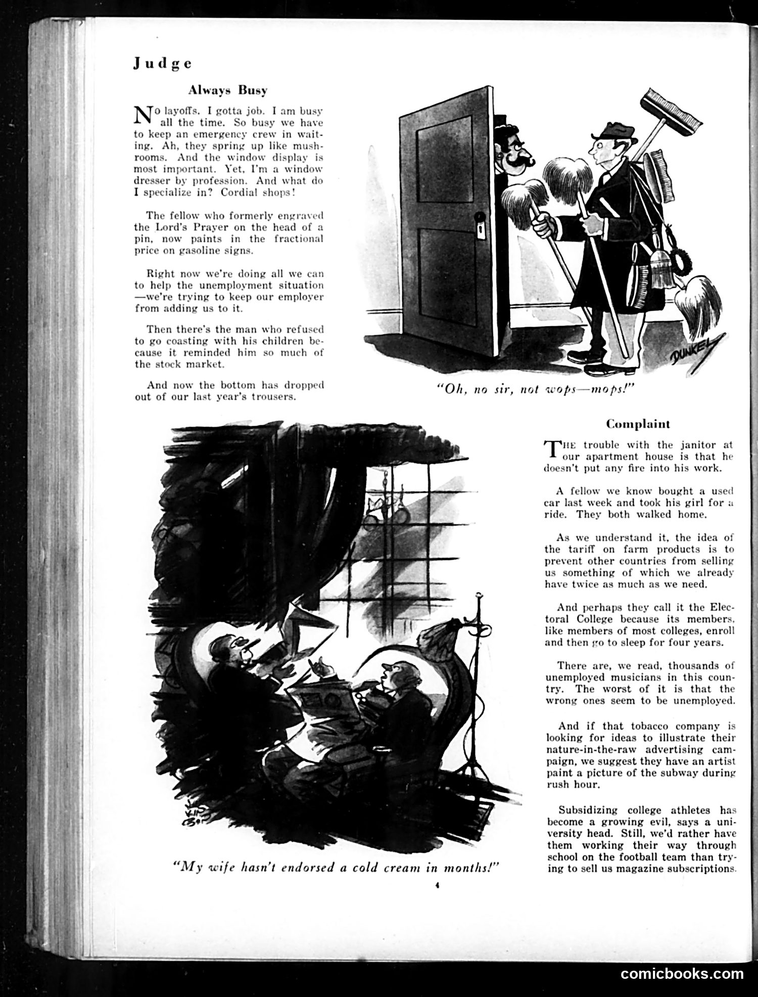 Judge — January 1933 — page 6: Judge, 1933-01