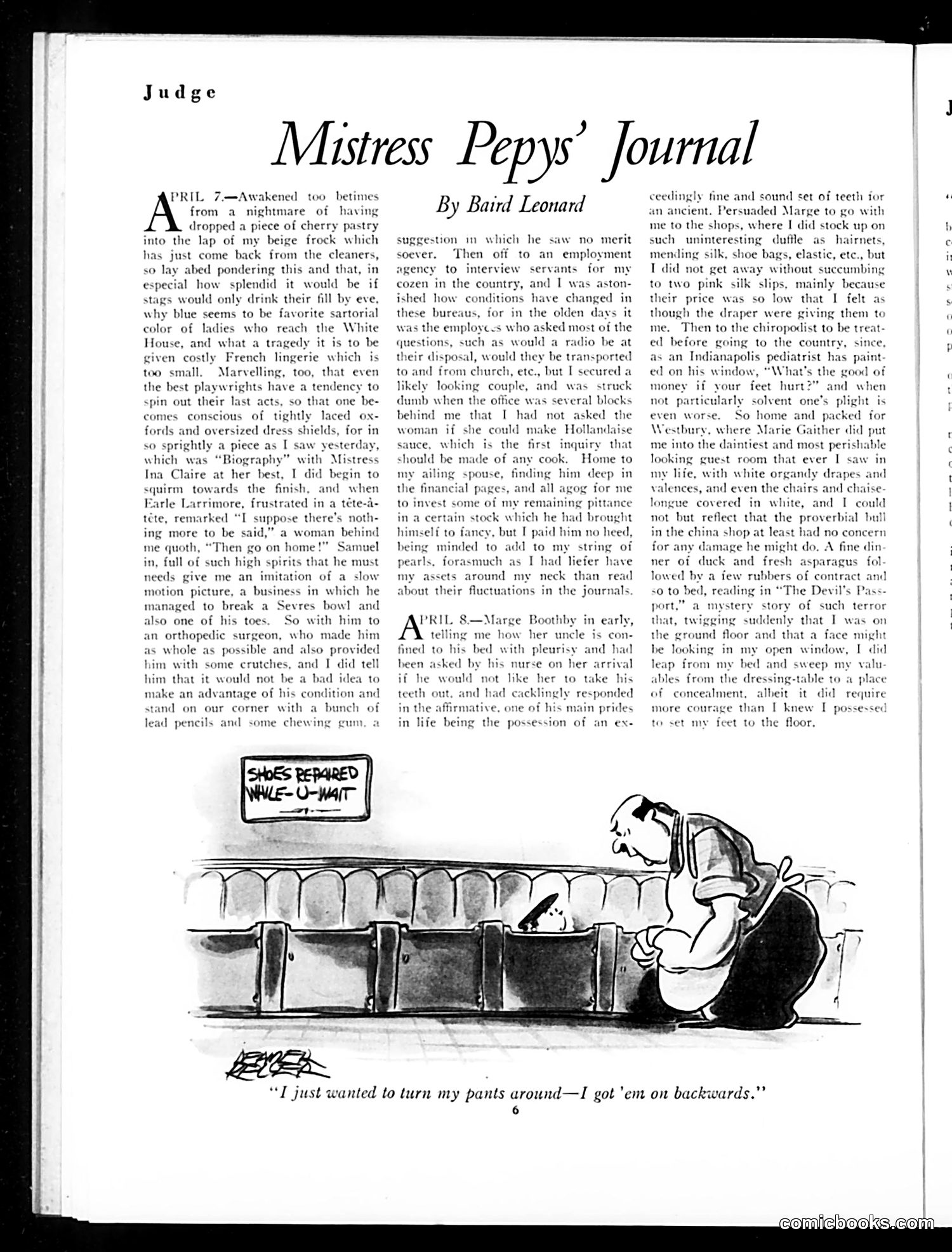 Judge — May 1933 — page 8: Judge, 1933-05