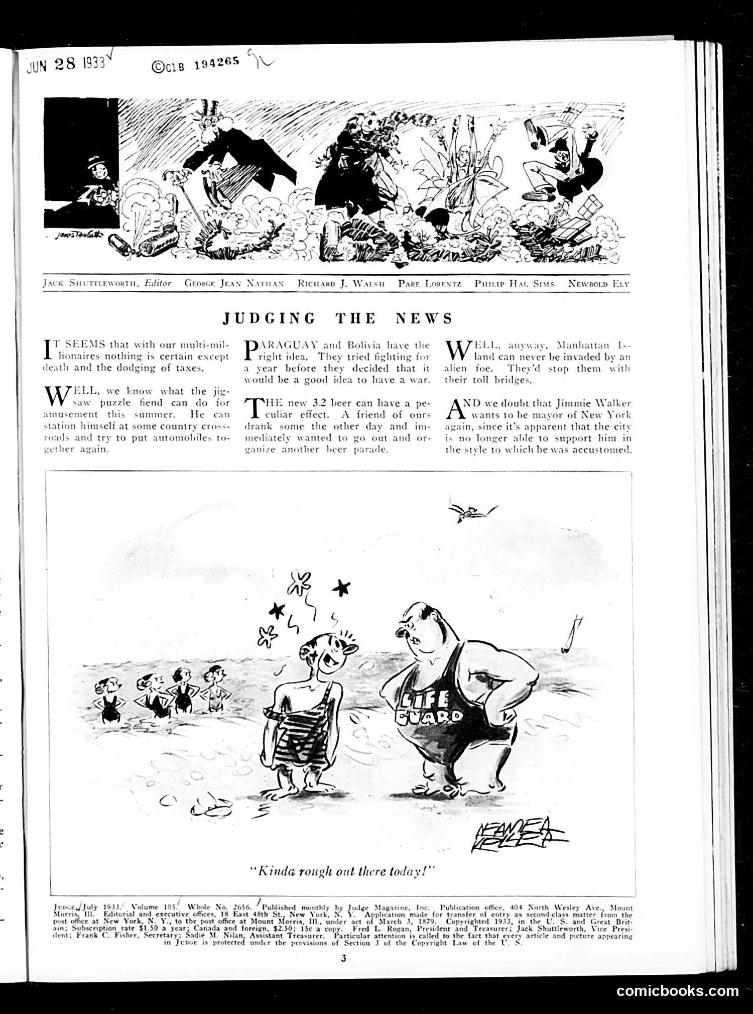 Judge — July 1933 — page 5: Judge, 1933-07