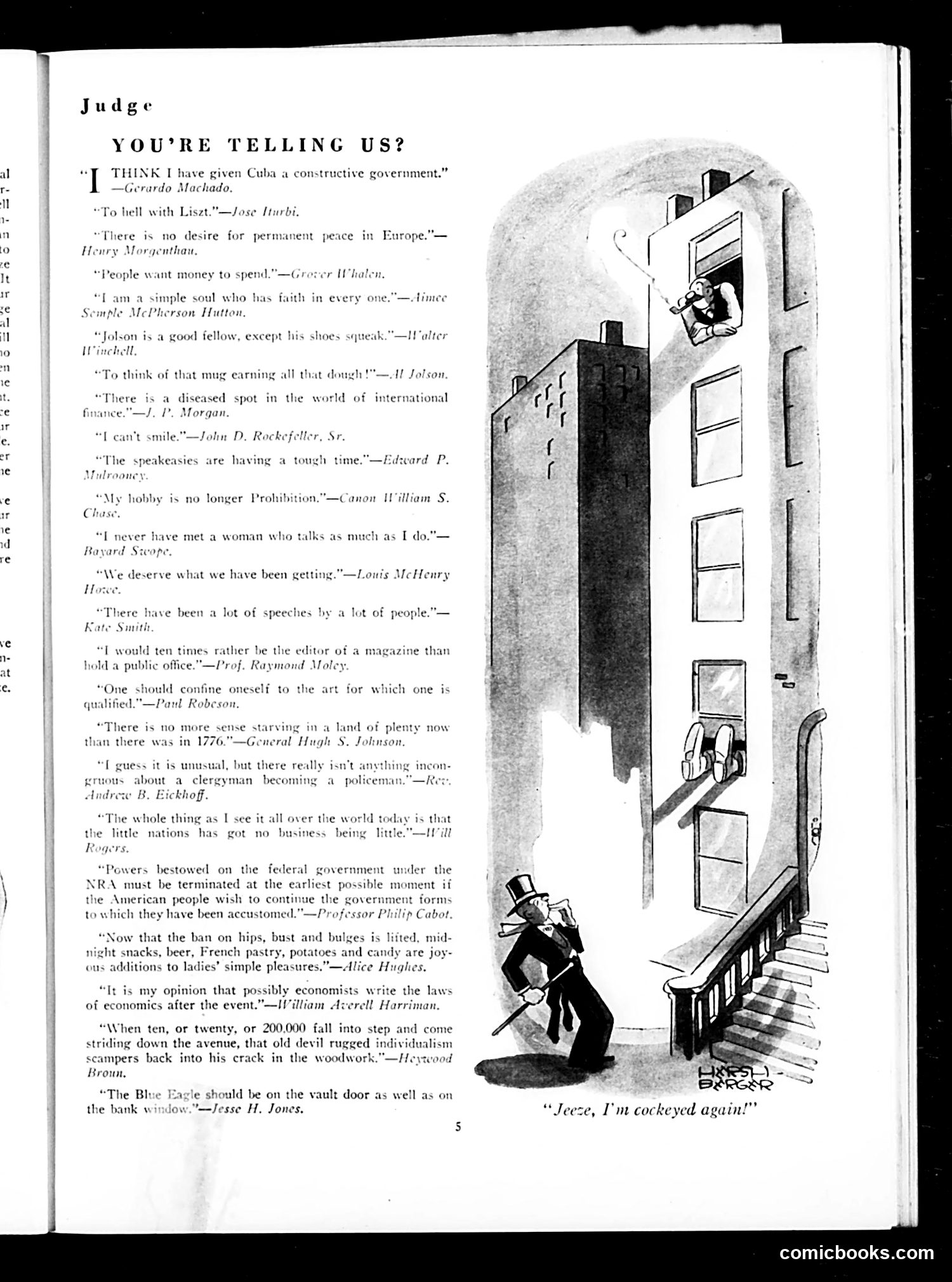 Judge — October 1933 — page 7: Judge, 1933-10
