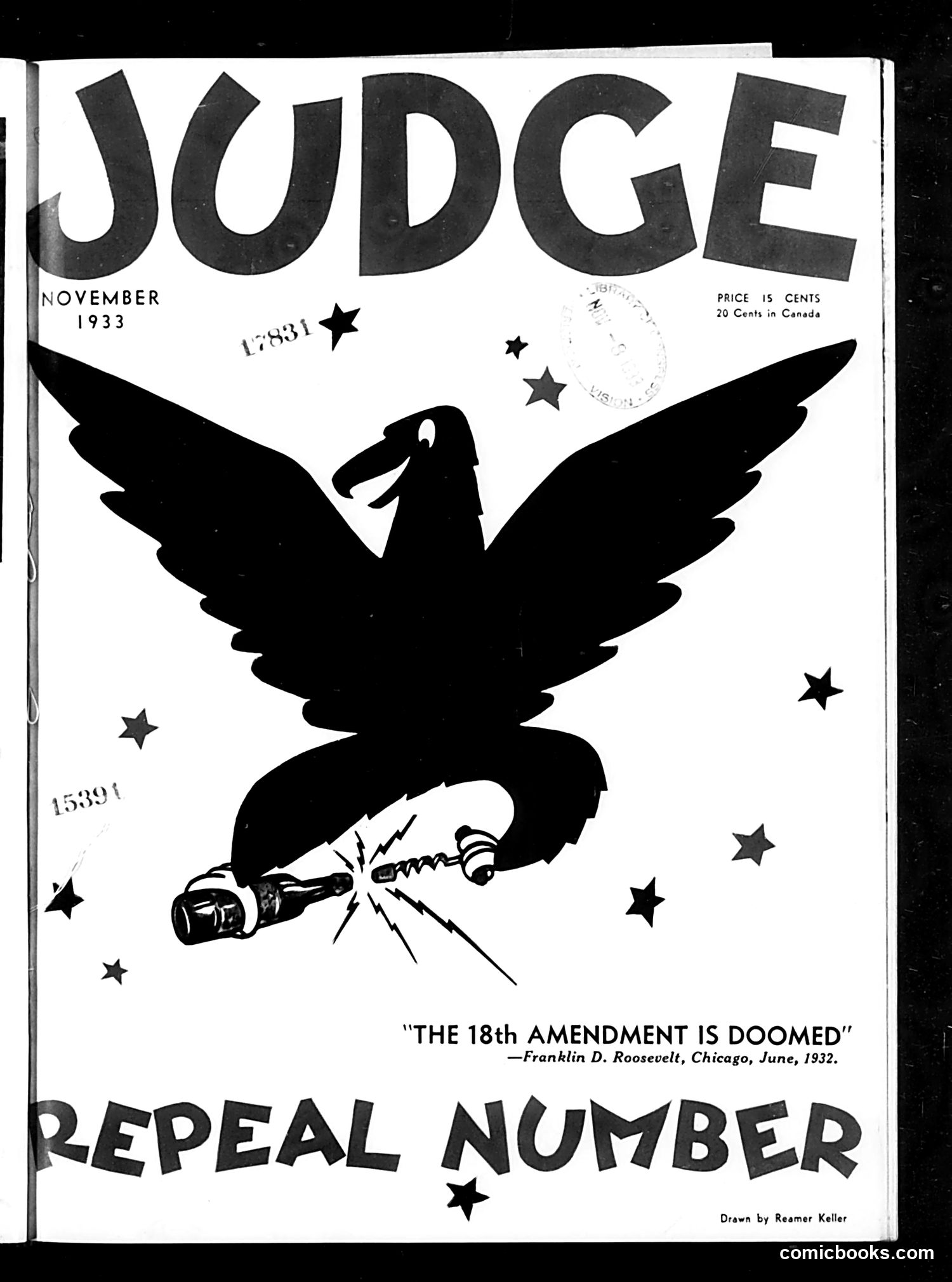 Judge — November 1933 — page 1: Judge, 1933-11