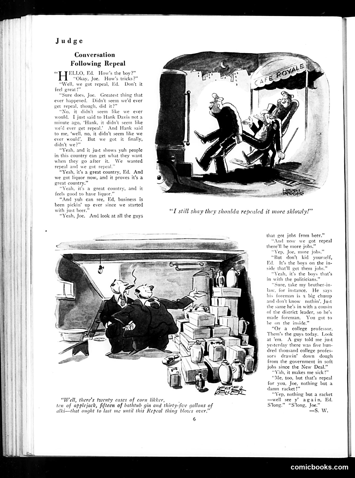 Judge — November 1933 — page 8: Judge, 1933-11