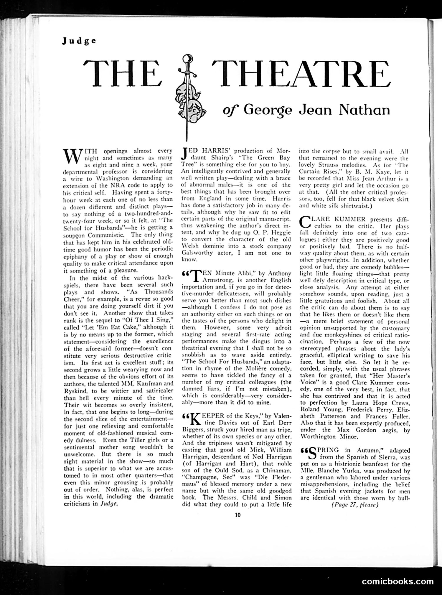 Judge — December 1933 — page 12: Judge, 1933-12