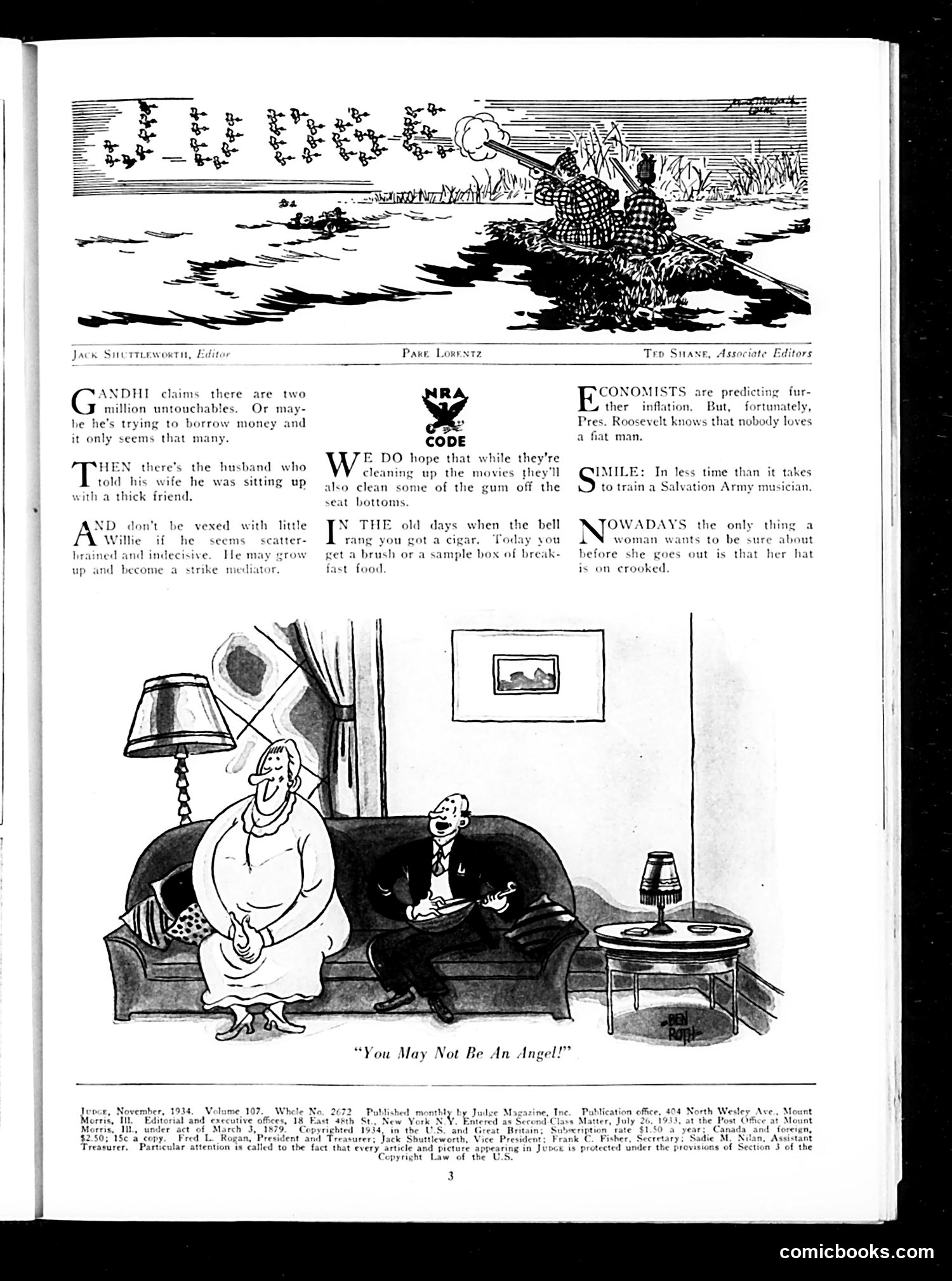 Judge — November 1934 — page 5: Judge, 1934-11