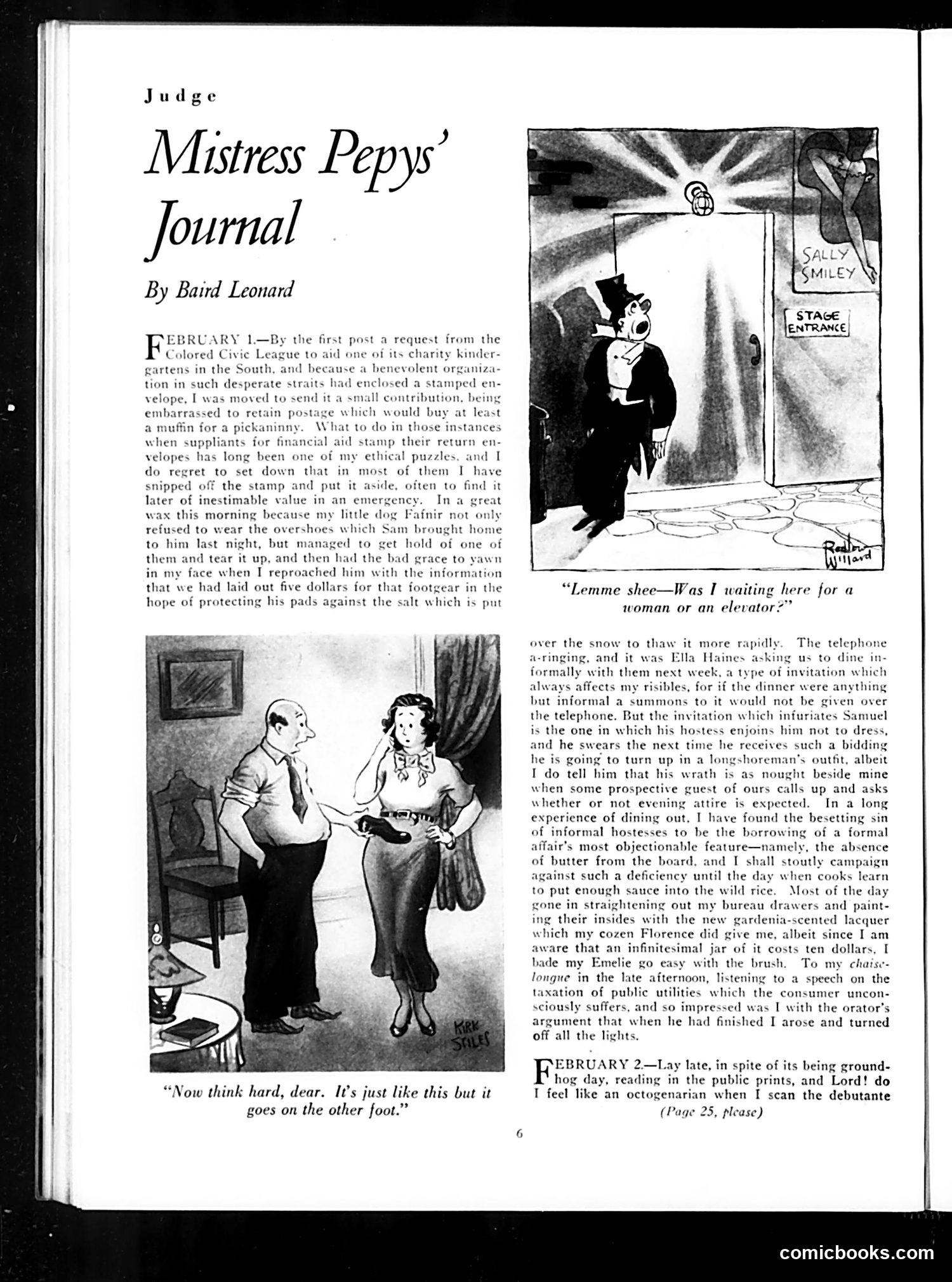 Judge — March 1935 — page 8: Judge, 1935-03