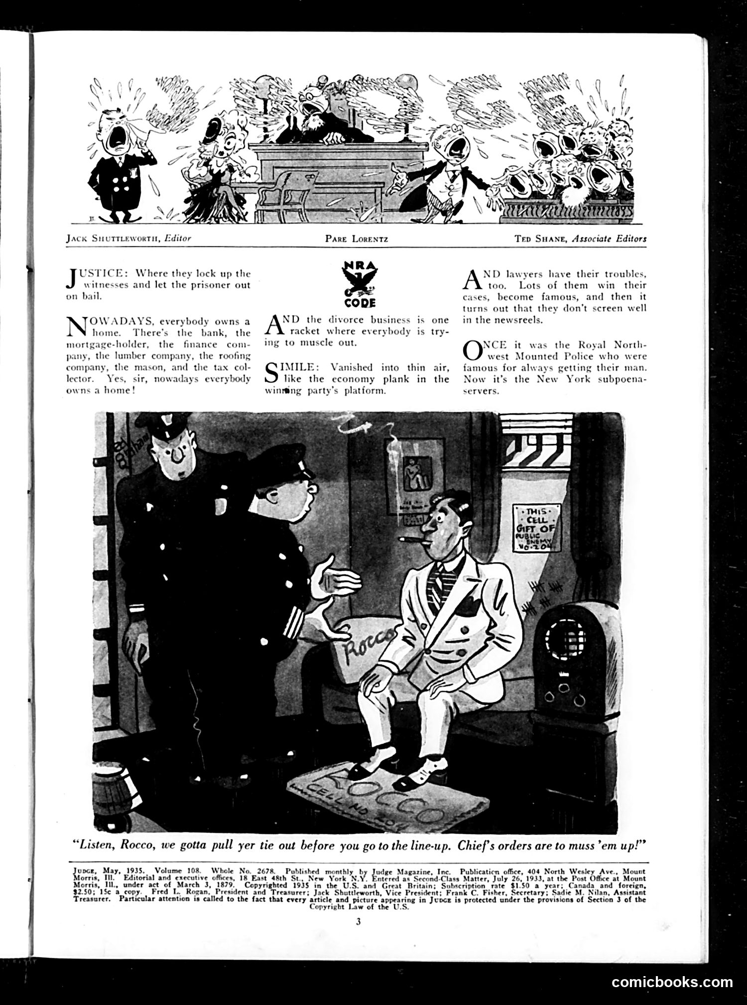 Judge — May 1935 — page 5: Judge, 1935-05