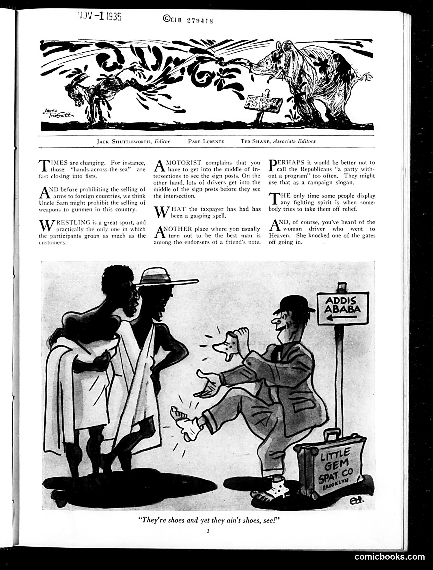 Judge — November 1935 — page 5: Judge, 1935-11
