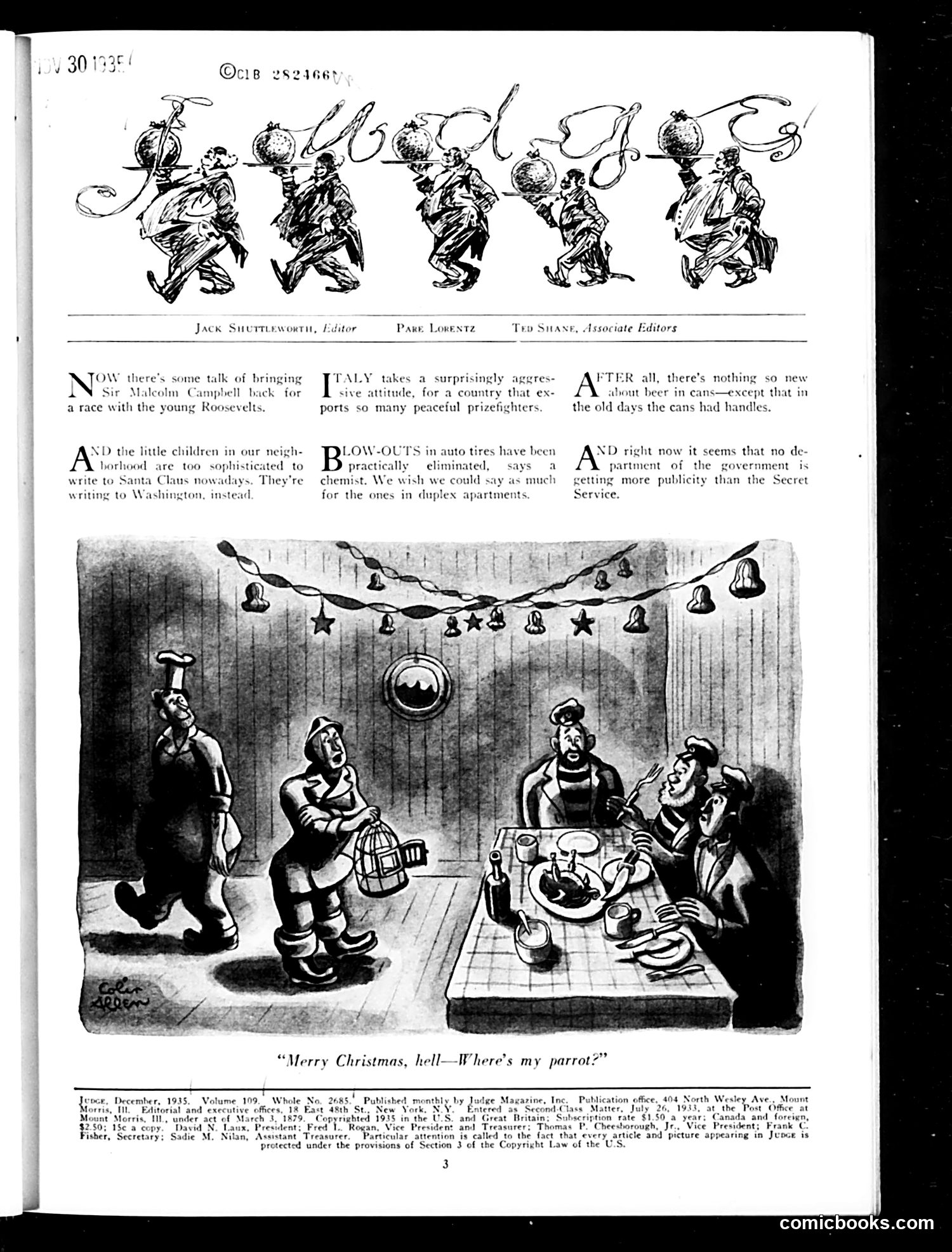 Judge — December 1935 — page 5: Judge, 1935-12