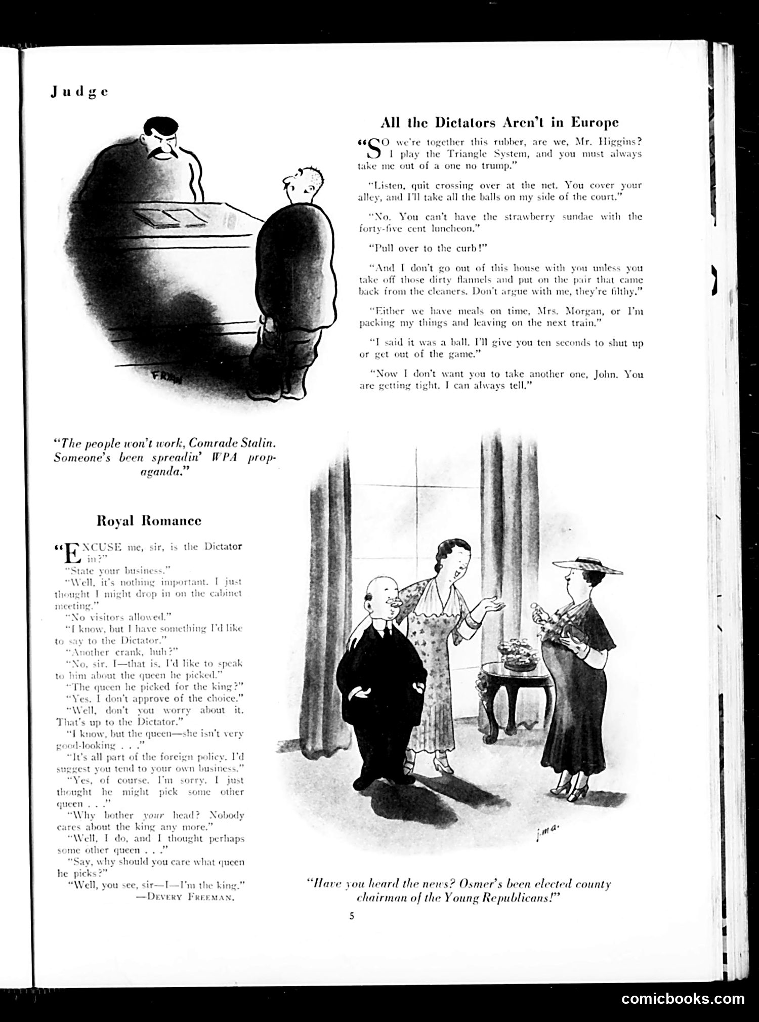 Judge — August 1936 — page 7: Judge, 1936-08