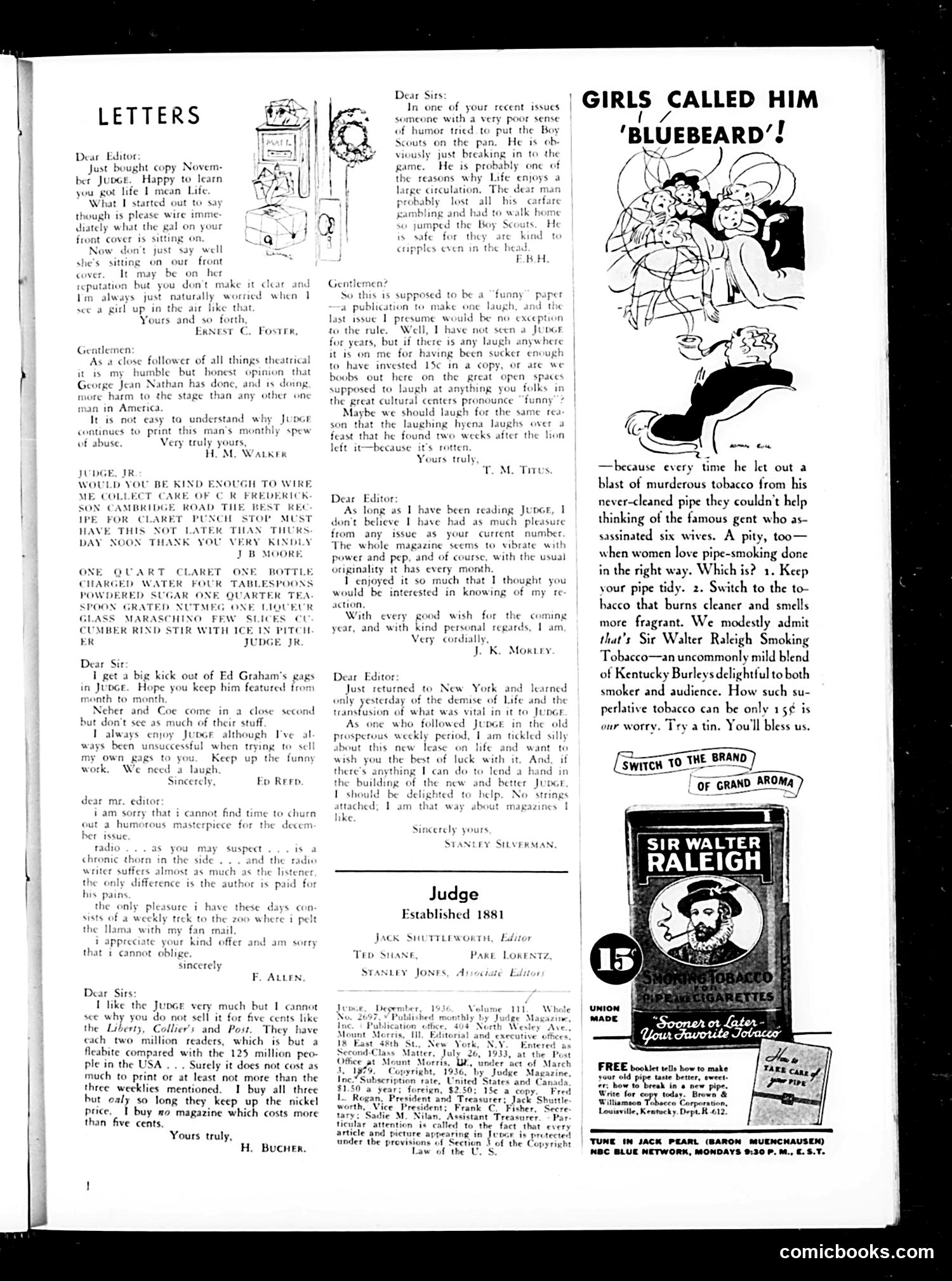 Judge — December 1936 — page 3: Judge, 1936-12