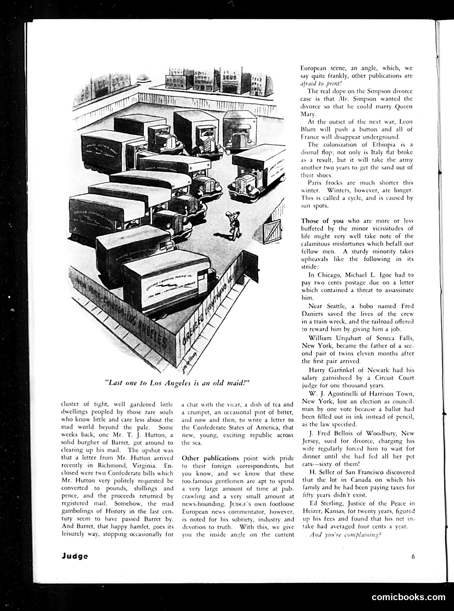Judge — December 1936 — page 8: Judge, 1936-12