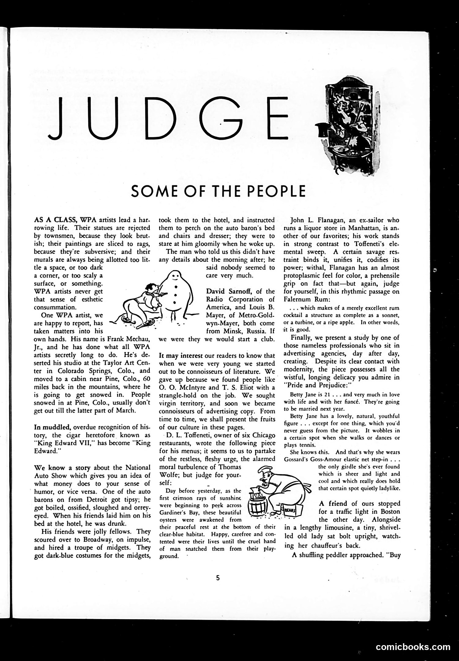 Judge — January 1937 — page 7: Judge, 1937-01