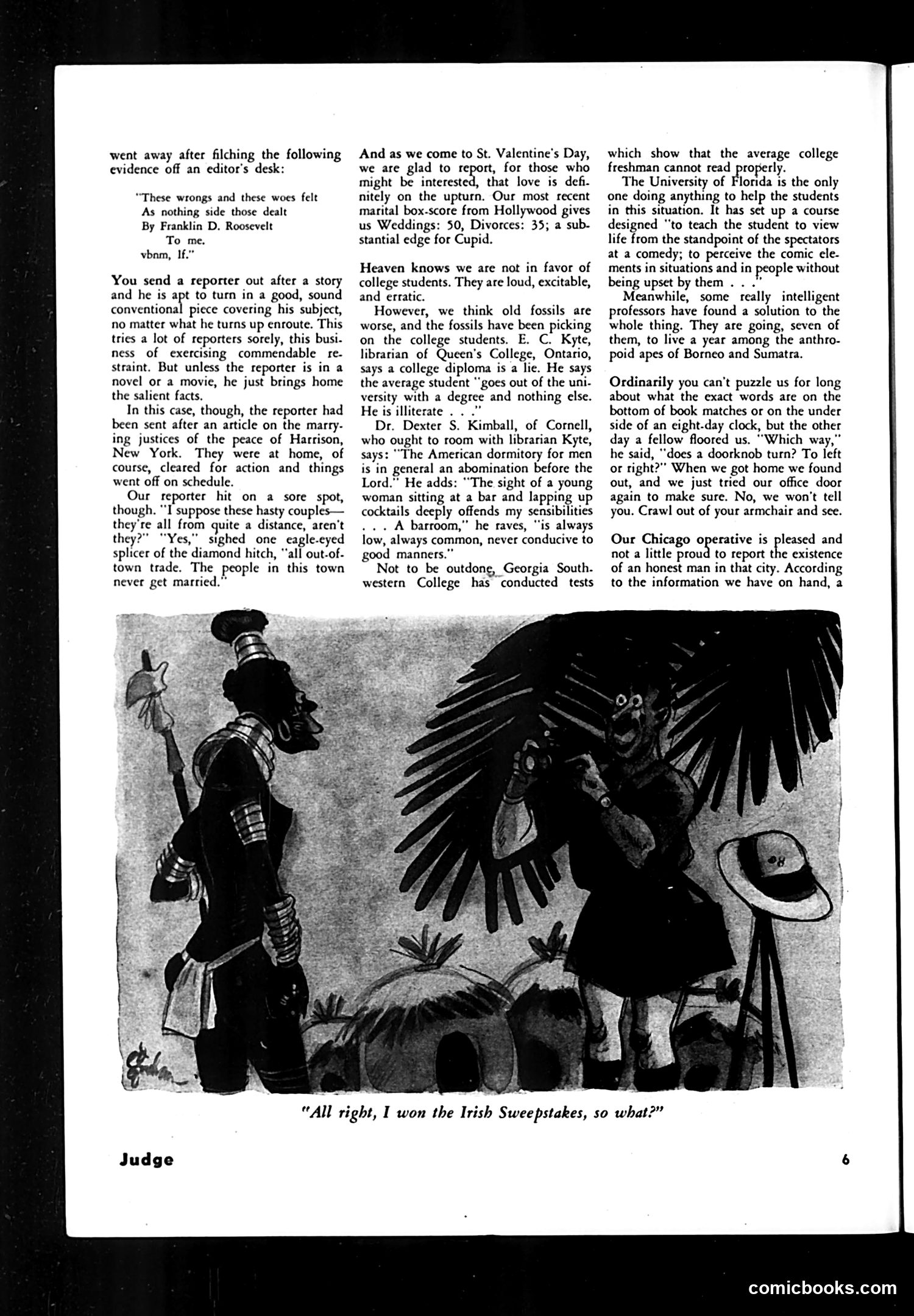 Judge — February 1937 — page 8: Judge, 1937-02