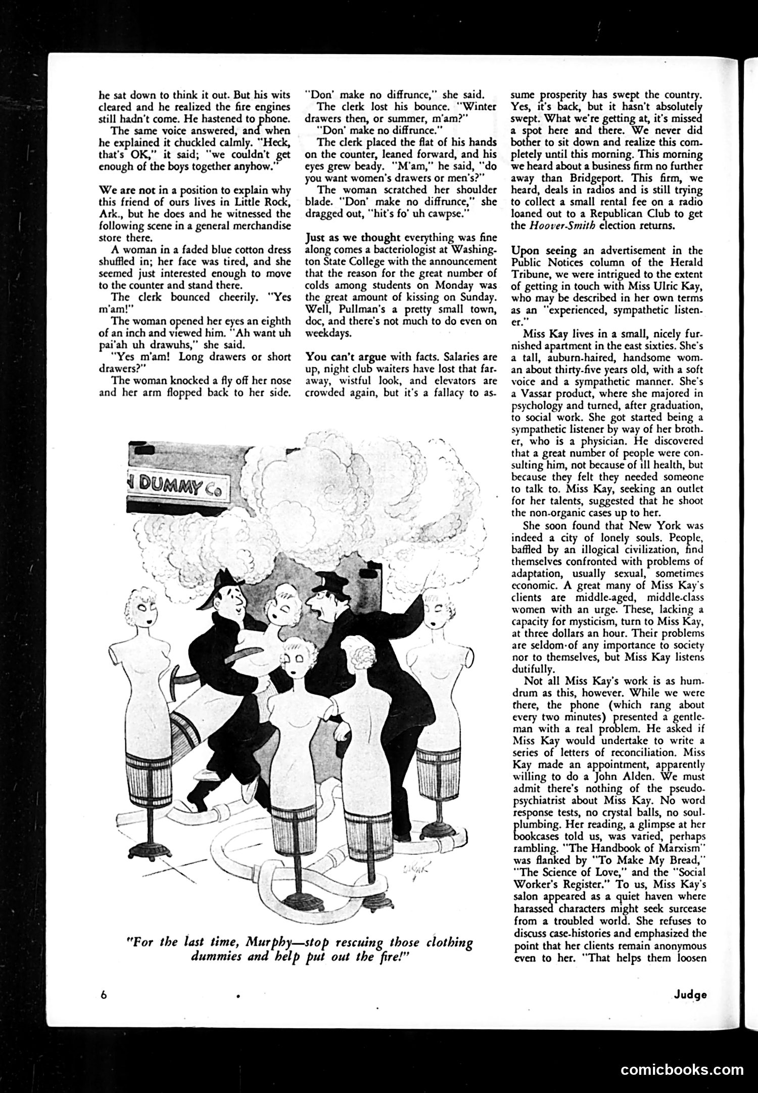Judge — March 1937 — page 8: Judge, 1937-03