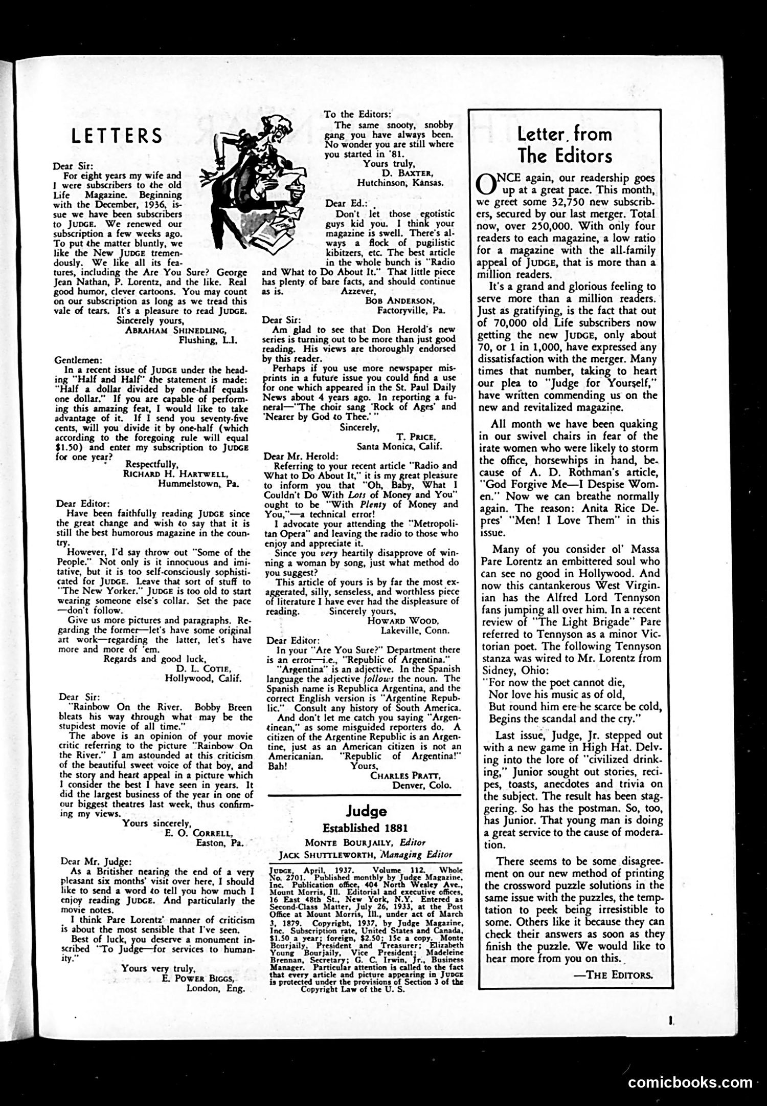 Judge — April 1937 — page 3: Judge, 1937-04