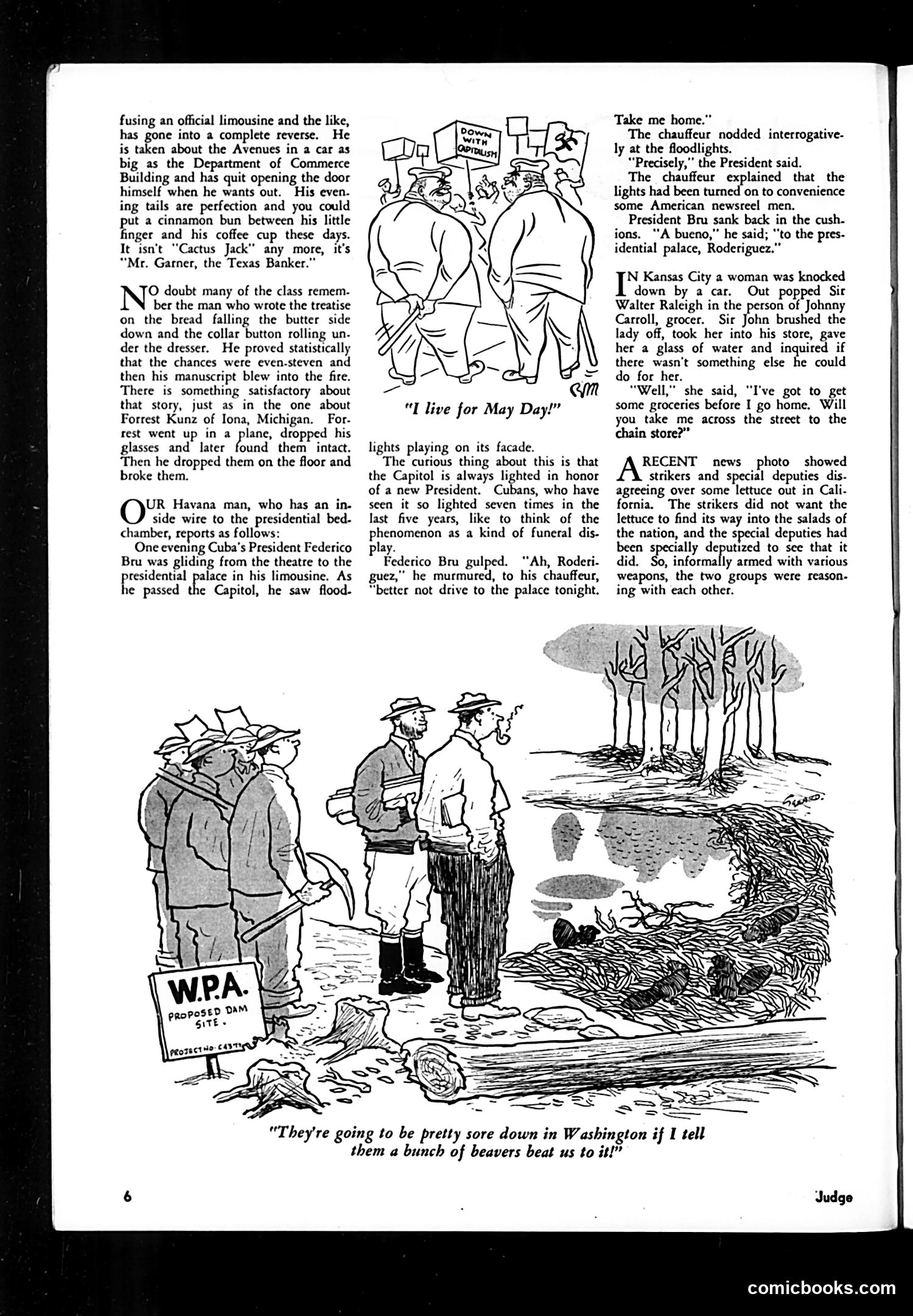 Judge — May 1937 — page 8: Judge, 1937-05