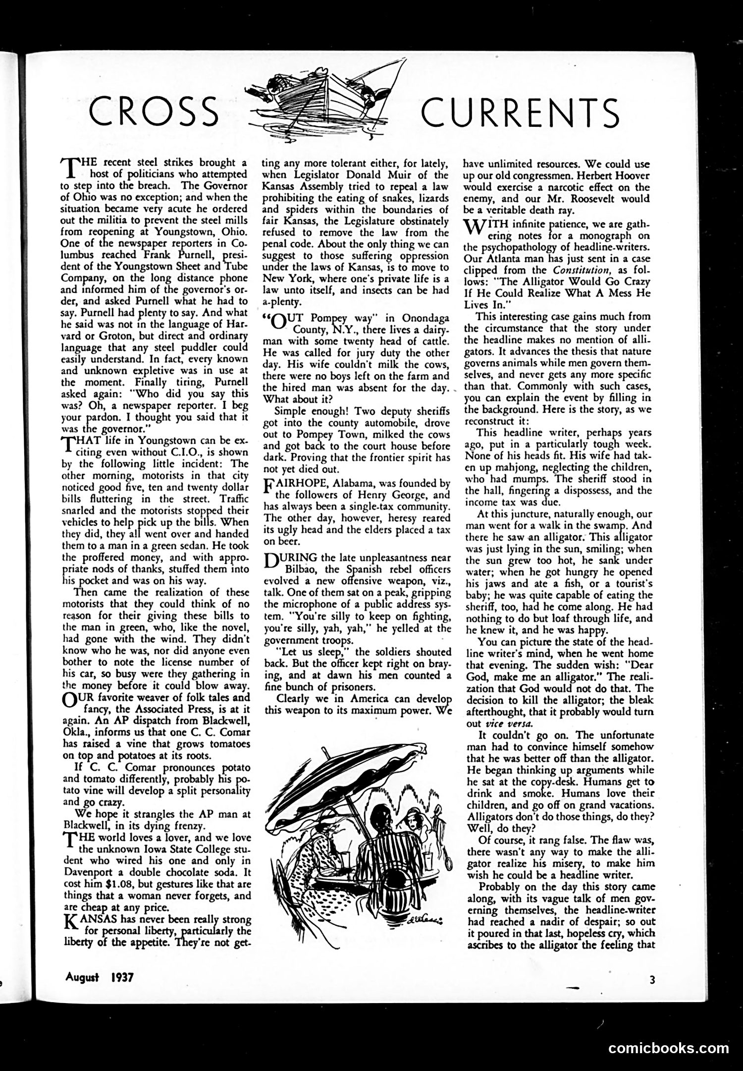 Judge — August 1937 — page 5: Judge, 1937-08