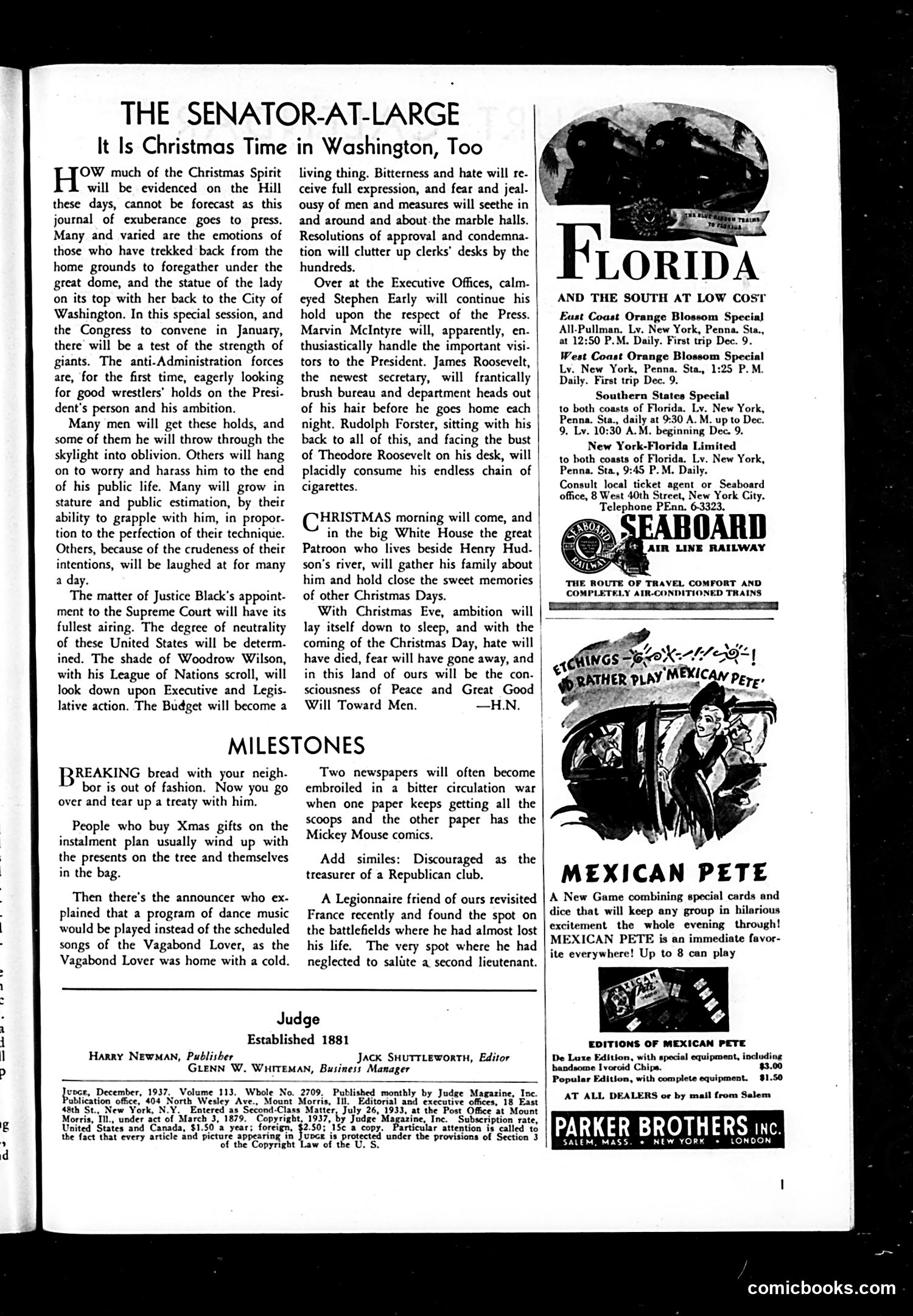 Judge — December 1937 — page 3: Judge, 1937-12