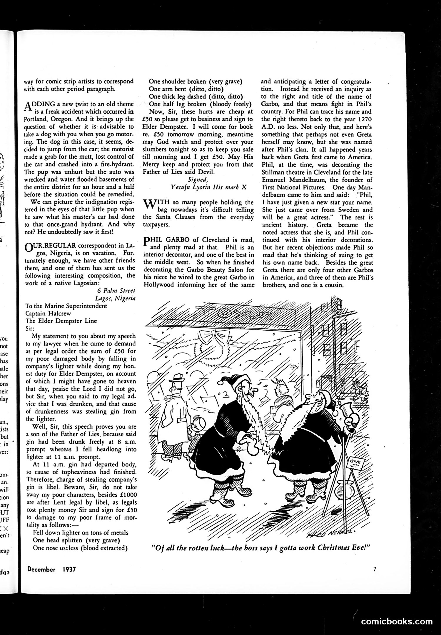 Judge — December 1937 — page 9: Judge, 1937-12