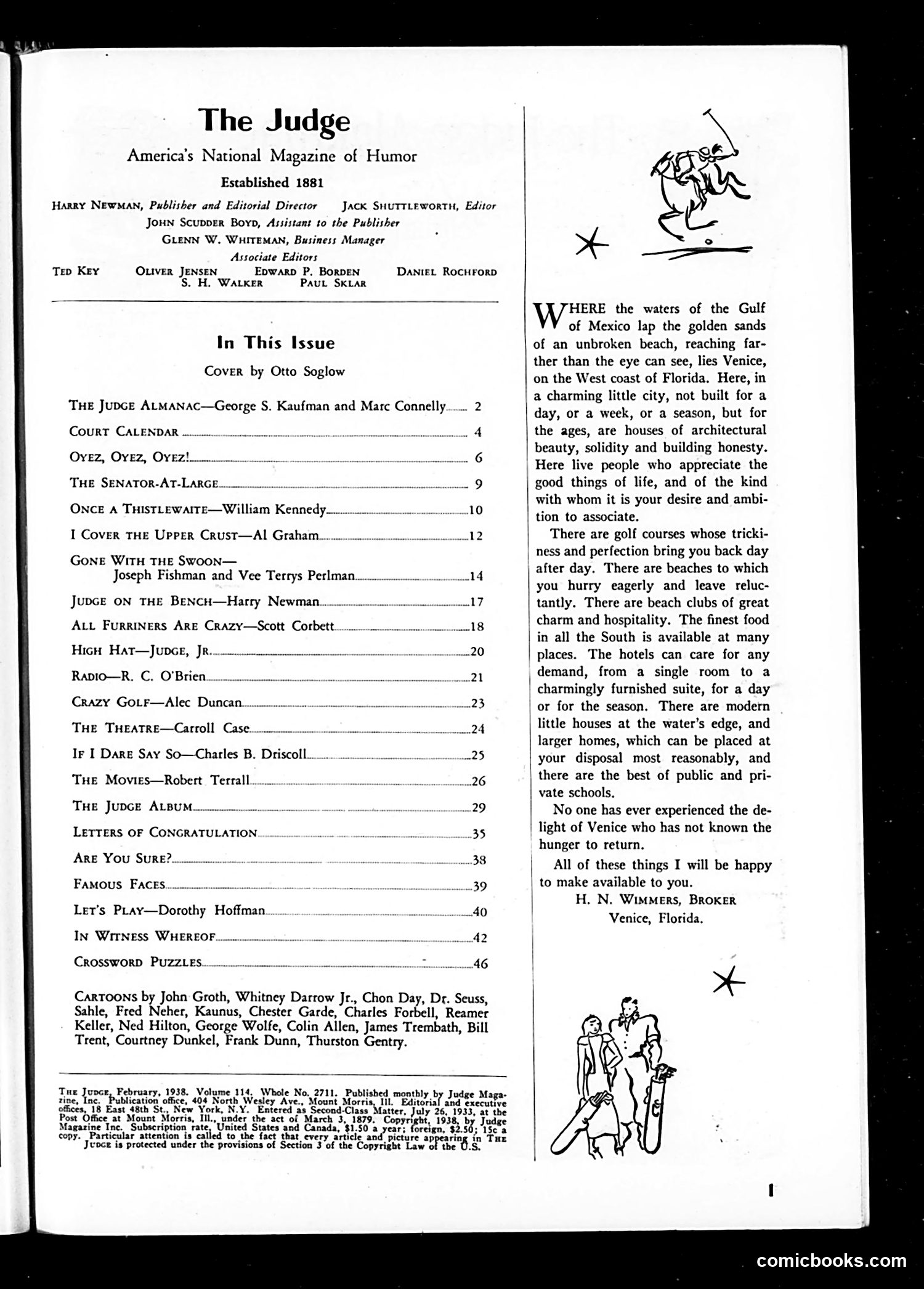 Judge — February 1938 — page 3: Judge, 1938-02