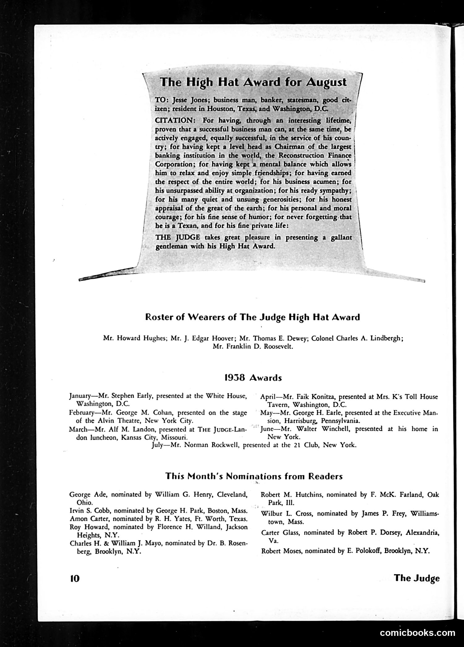 Judge — August 1938 — page 12: Judge, 1938-08