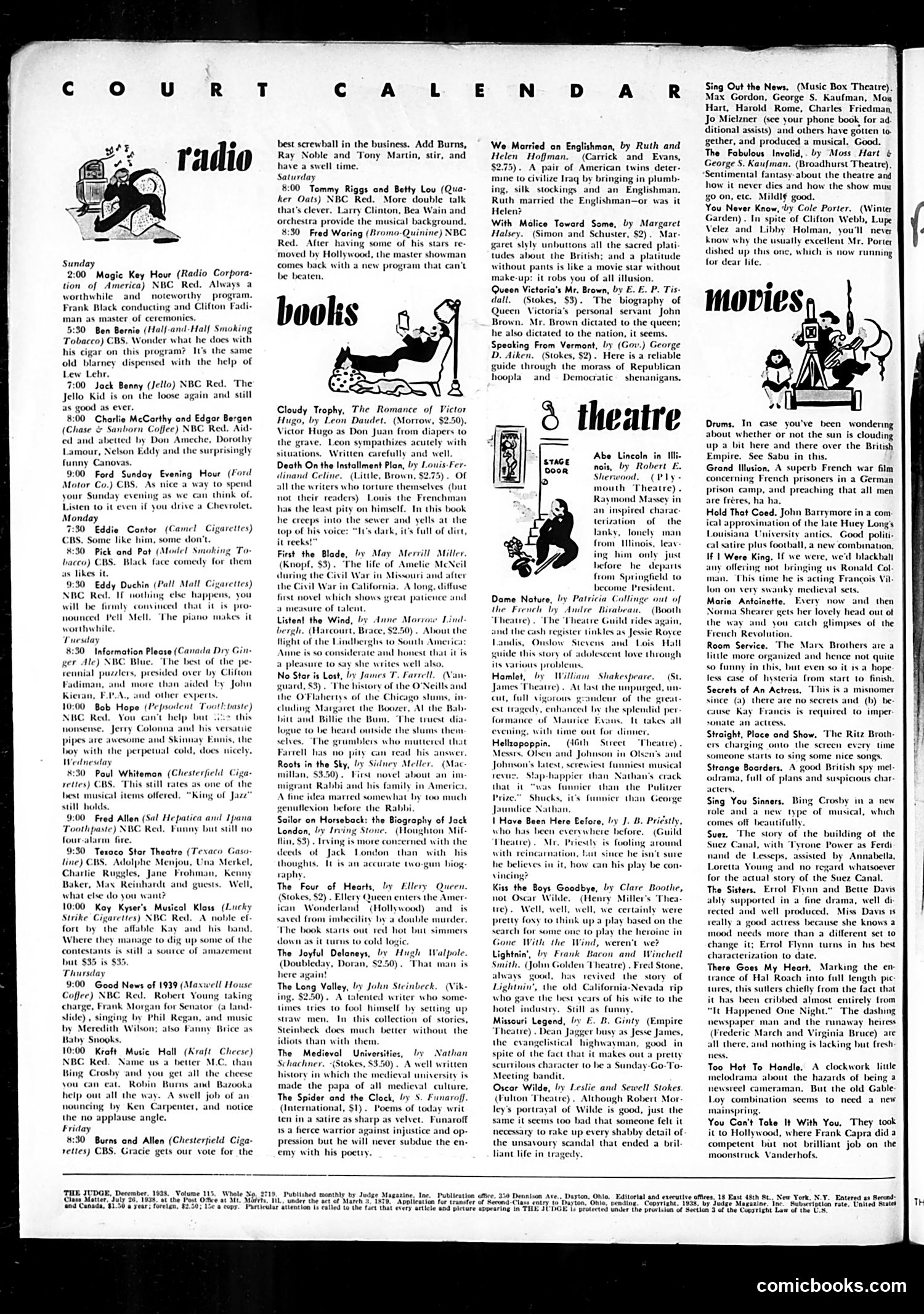 Judge — December 1938 — page 6: Judge, 1938-12