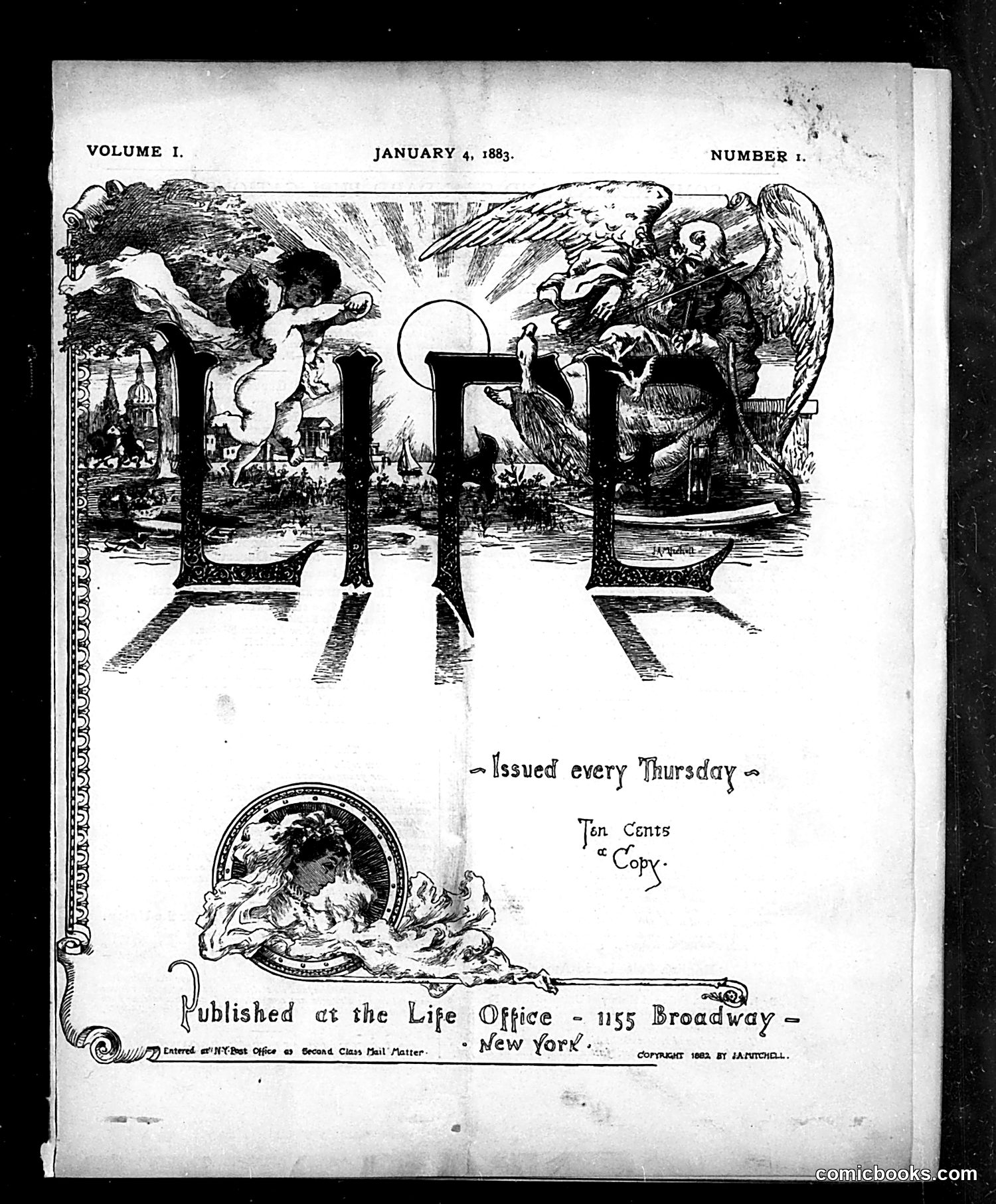Life — January 4, 1883 — page 1: Life, 1883-01-04