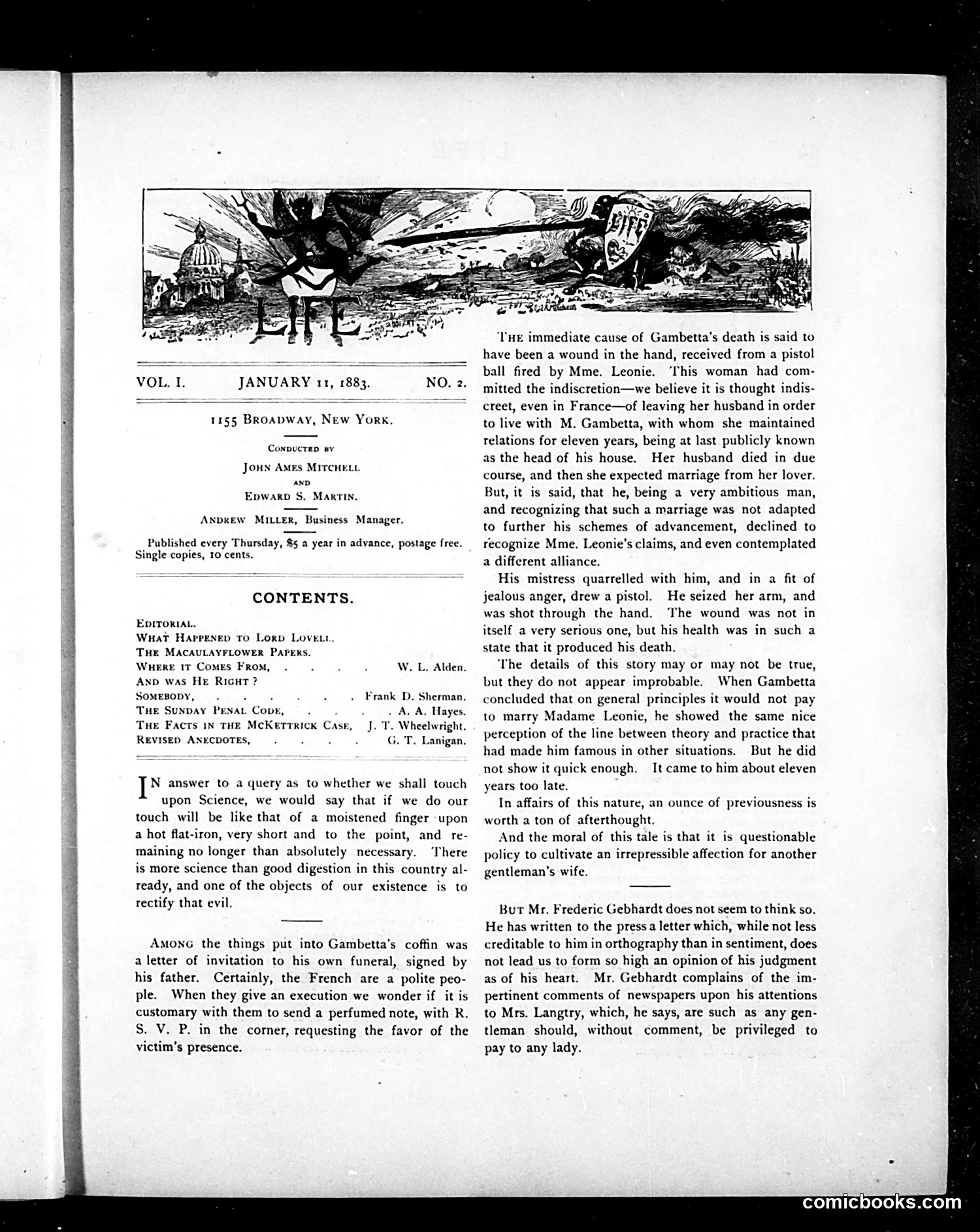 Life — January 11, 1883 — page 3: Life, 1883-01-11