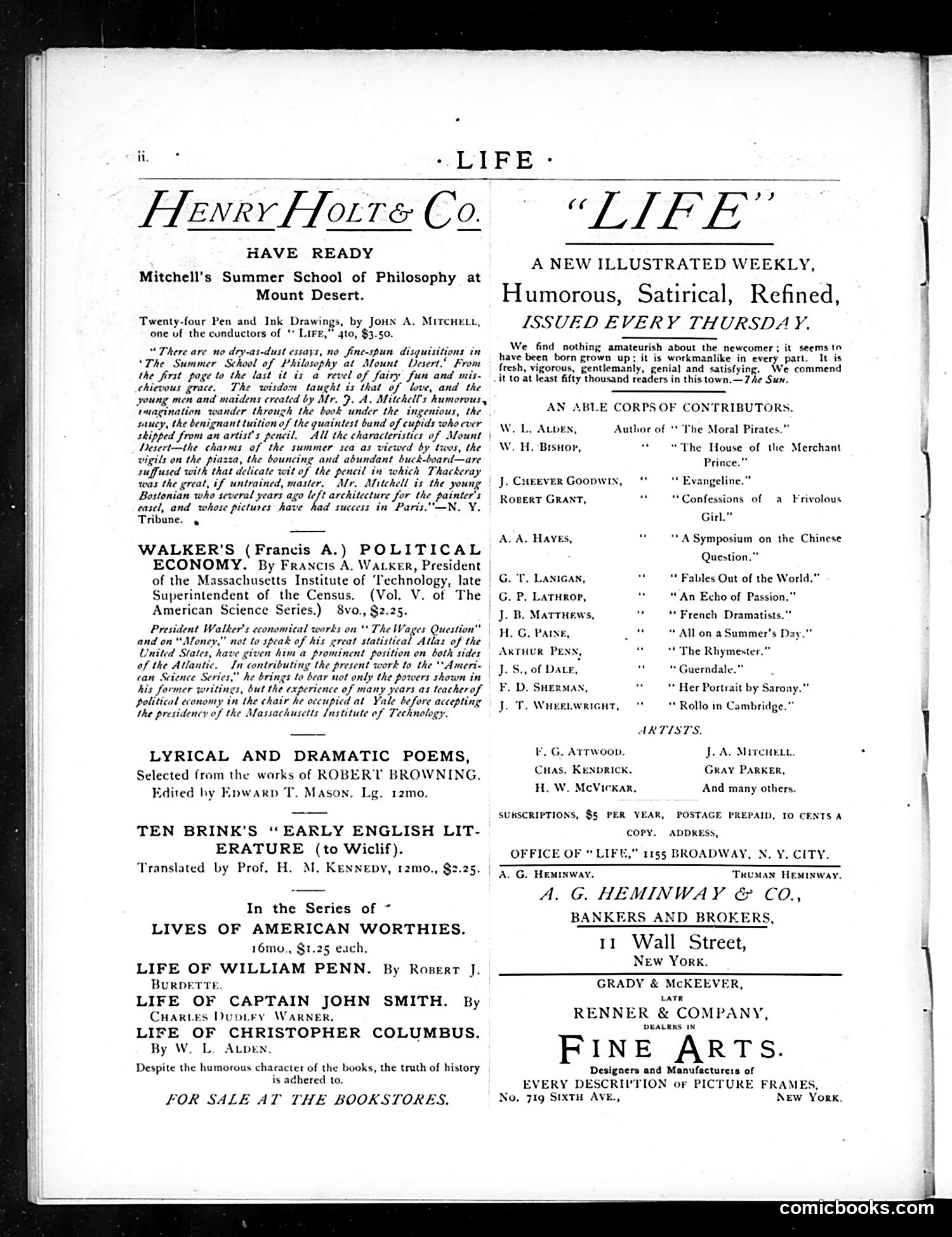 Life — January 25, 1883 — page 2: Life, 1883-01-25
