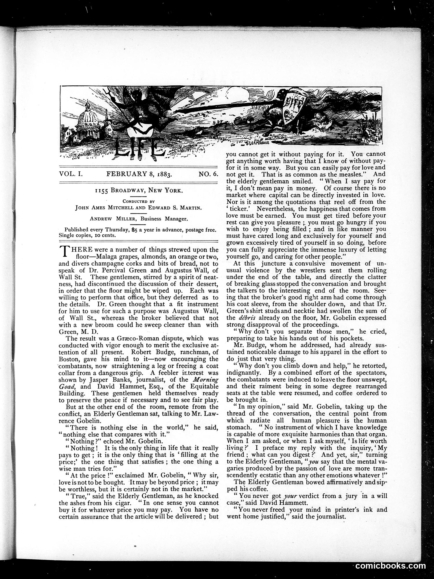 Life — February 8, 1883 — page 3: Life, 1883-02-08