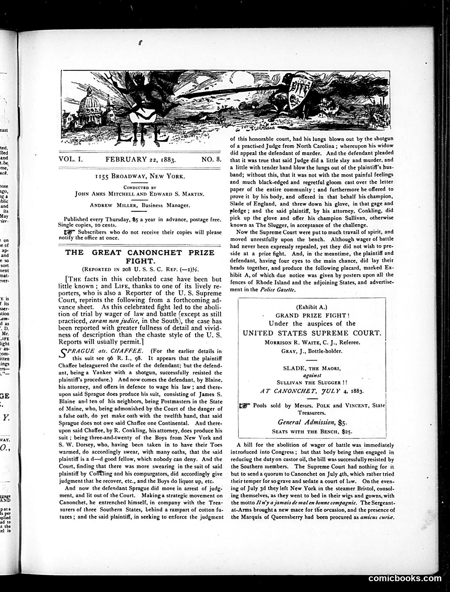 Life — February 22, 1883 — page 3: Life, 1883-02-22