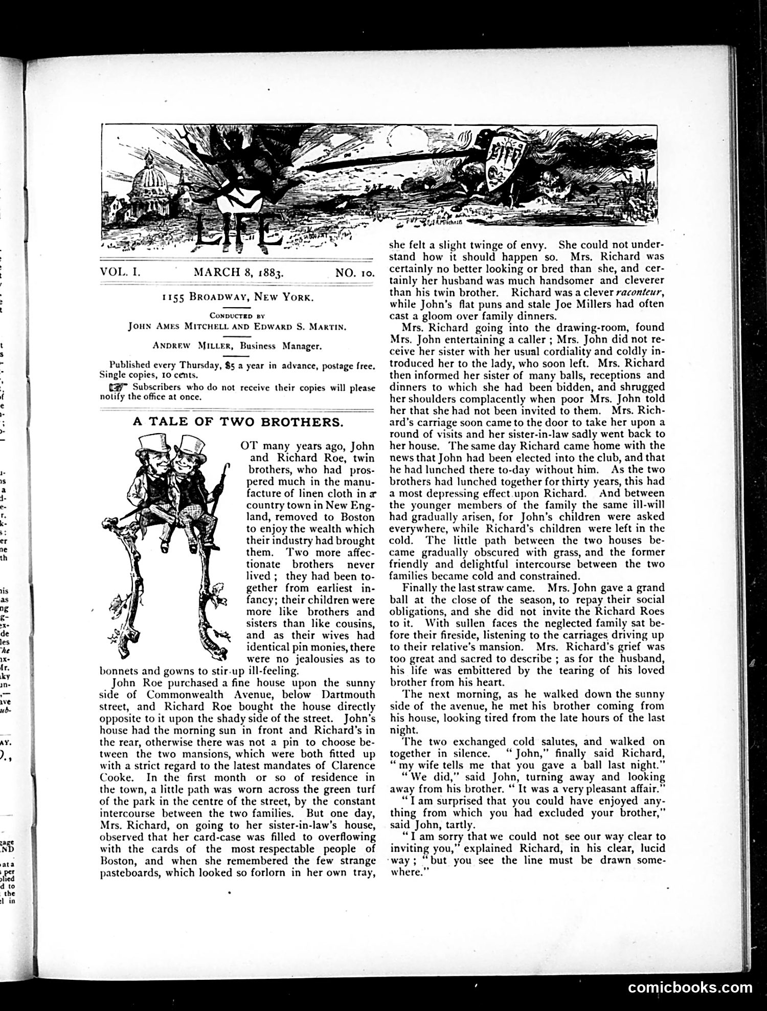 Life — March 8, 1883 — page 3: Life, 1883-03-08