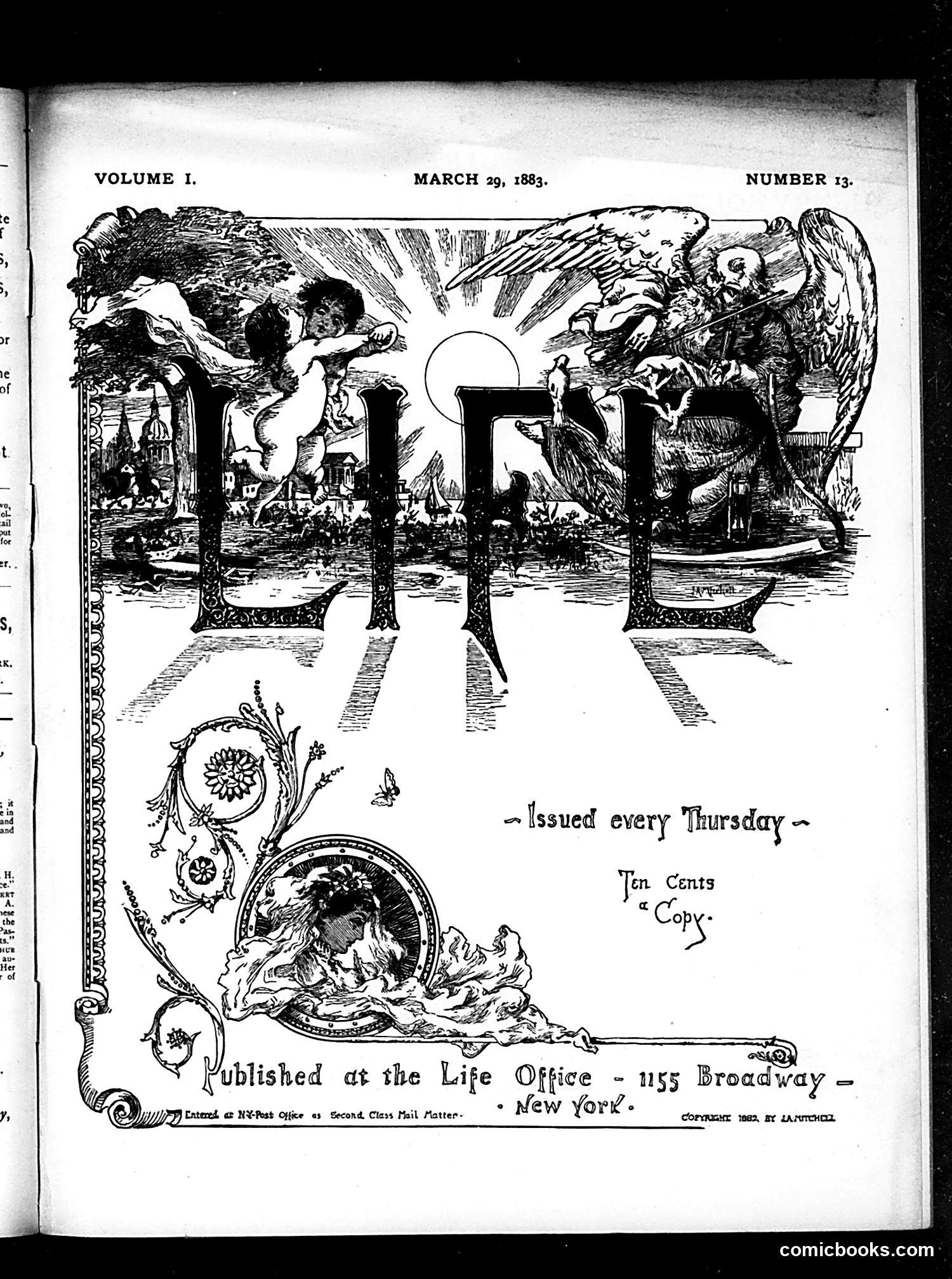 Life — March 29, 1883 — page 1: Life, 1883-03-29